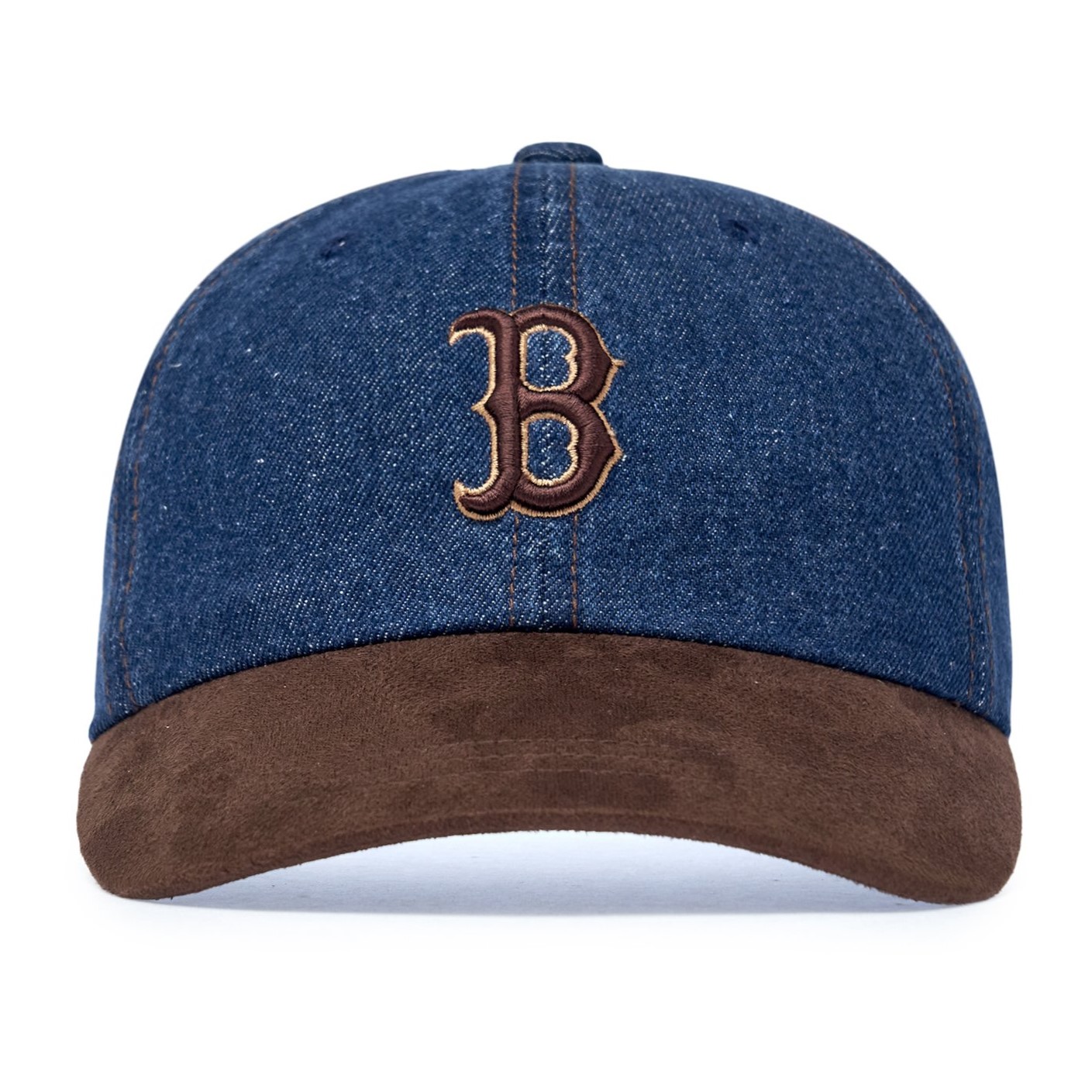 Nón kết bóng chày MLB Denim Suede Unstructured Ball Cap Boston Red Sox 3ACPB125N-43NYS 5