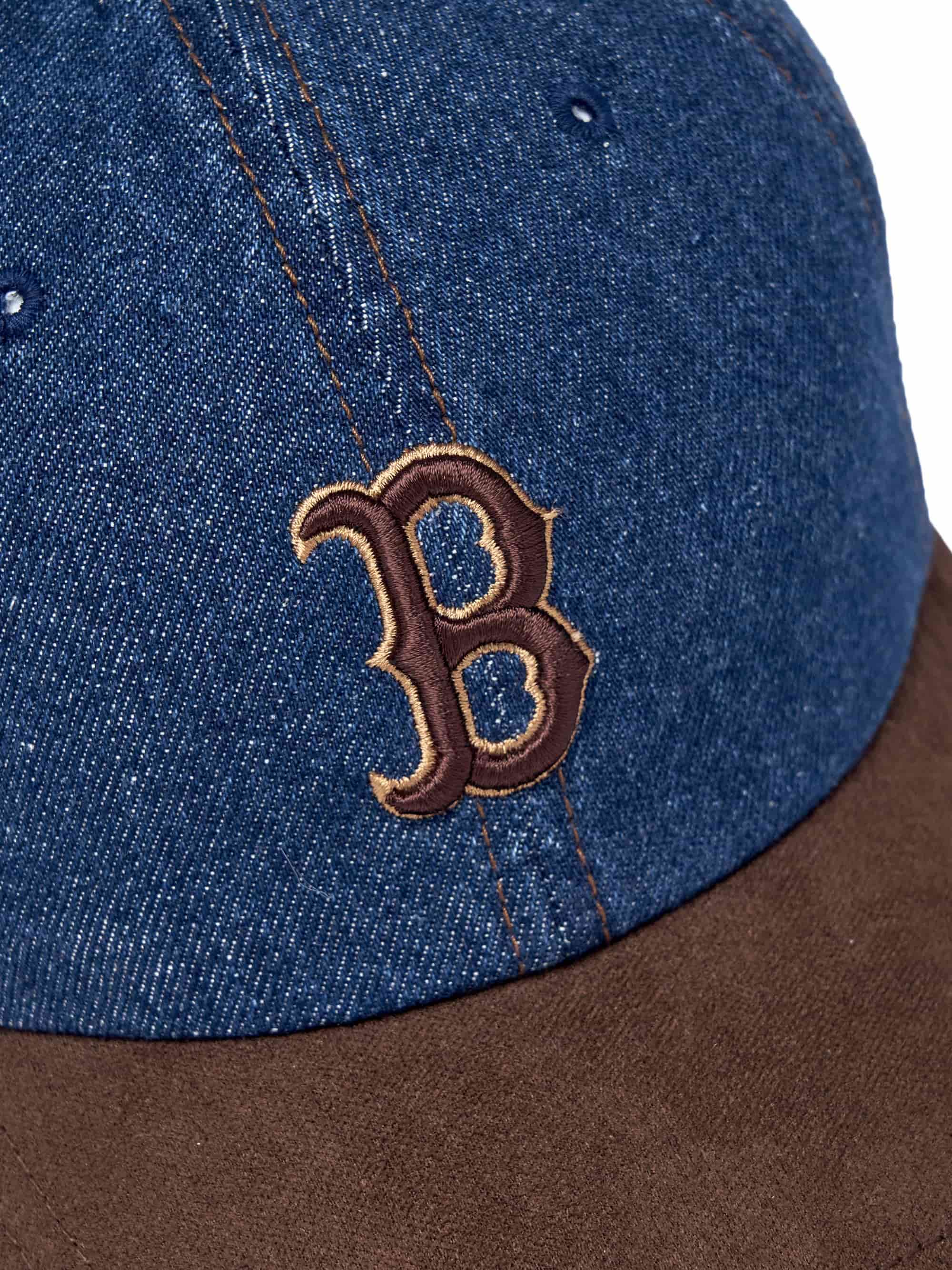 Nón kết bóng chày MLB Denim Suede Unstructured Ball Cap Boston Red Sox 3ACPB125N-43NYS 4