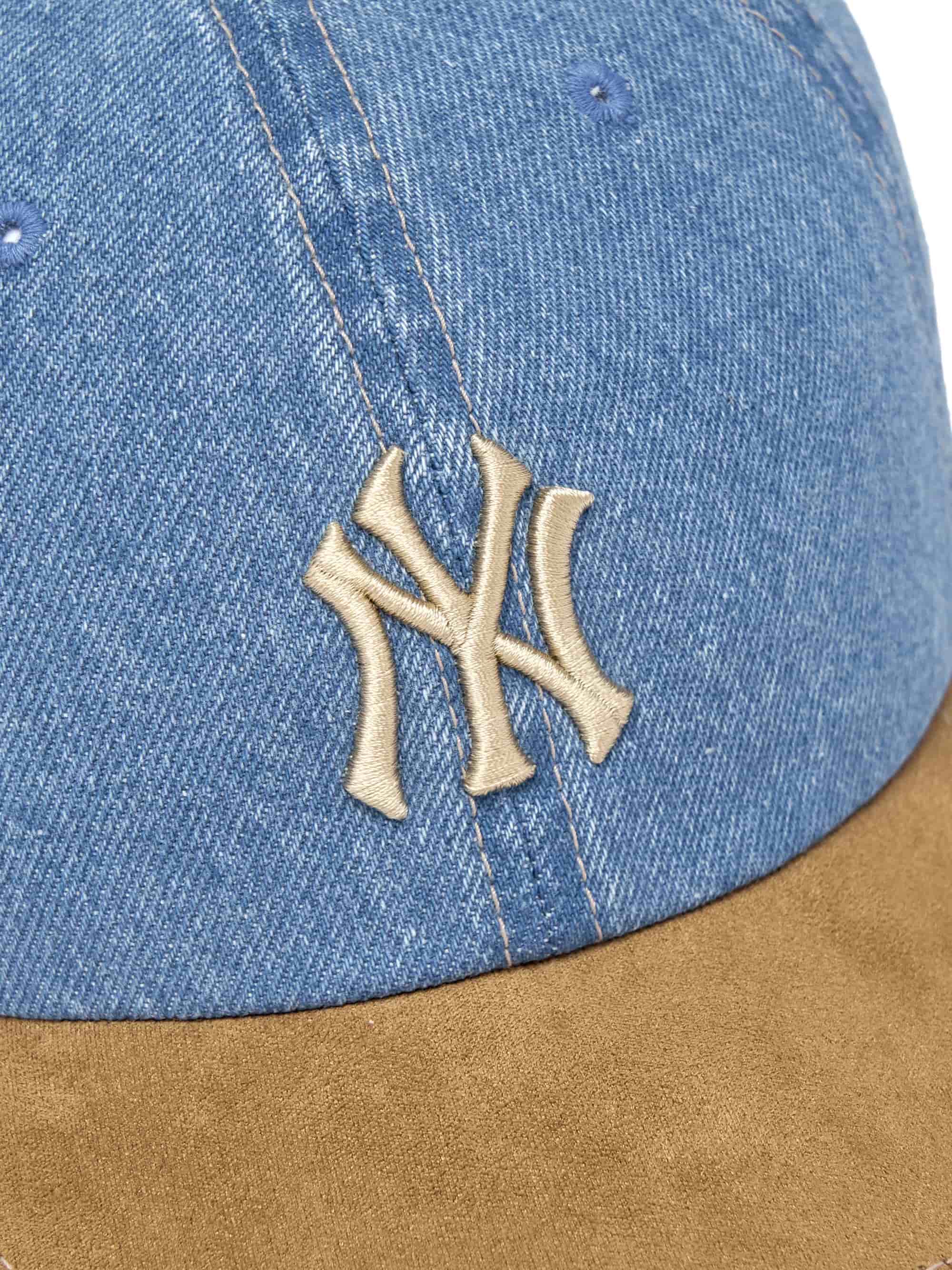 Nón kết bóng chày MLB New York Yankees Denim Suede Touch Unstructured Ball Cap 3ACPB125N-50BGS 3