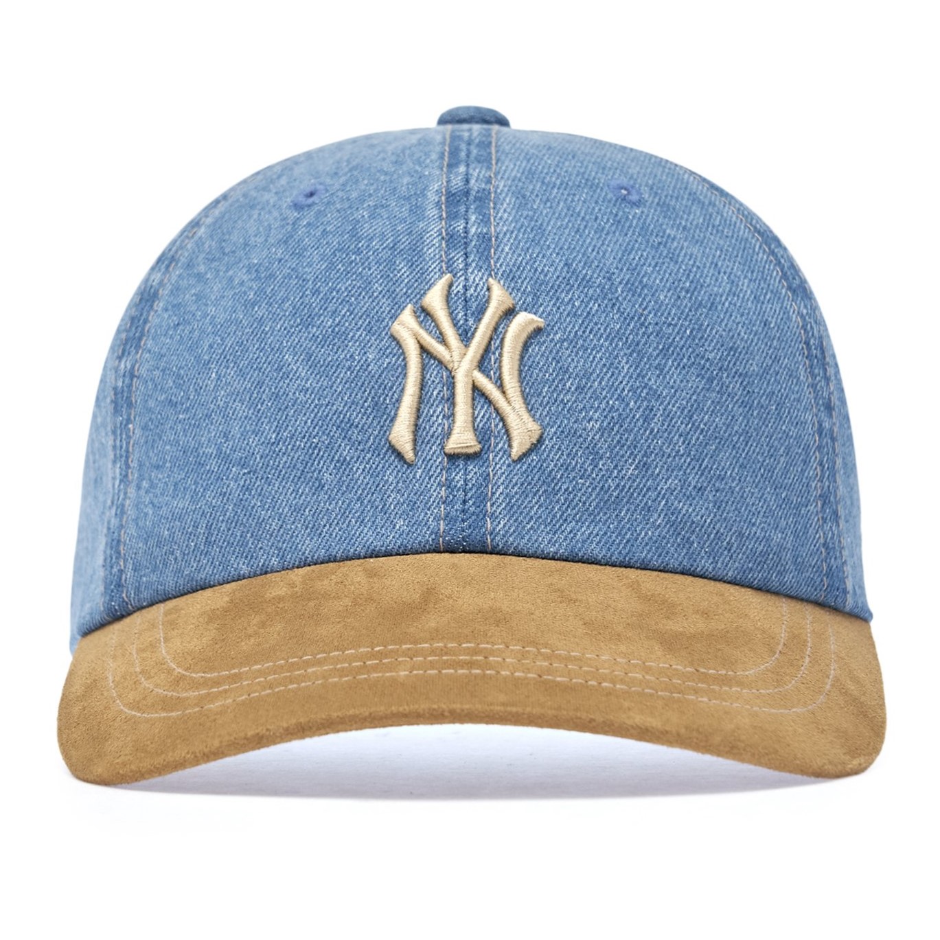 Nón kết bóng chày MLB New York Yankees Denim Suede Touch Unstructured Ball Cap 3ACPB125N-50BGS 4