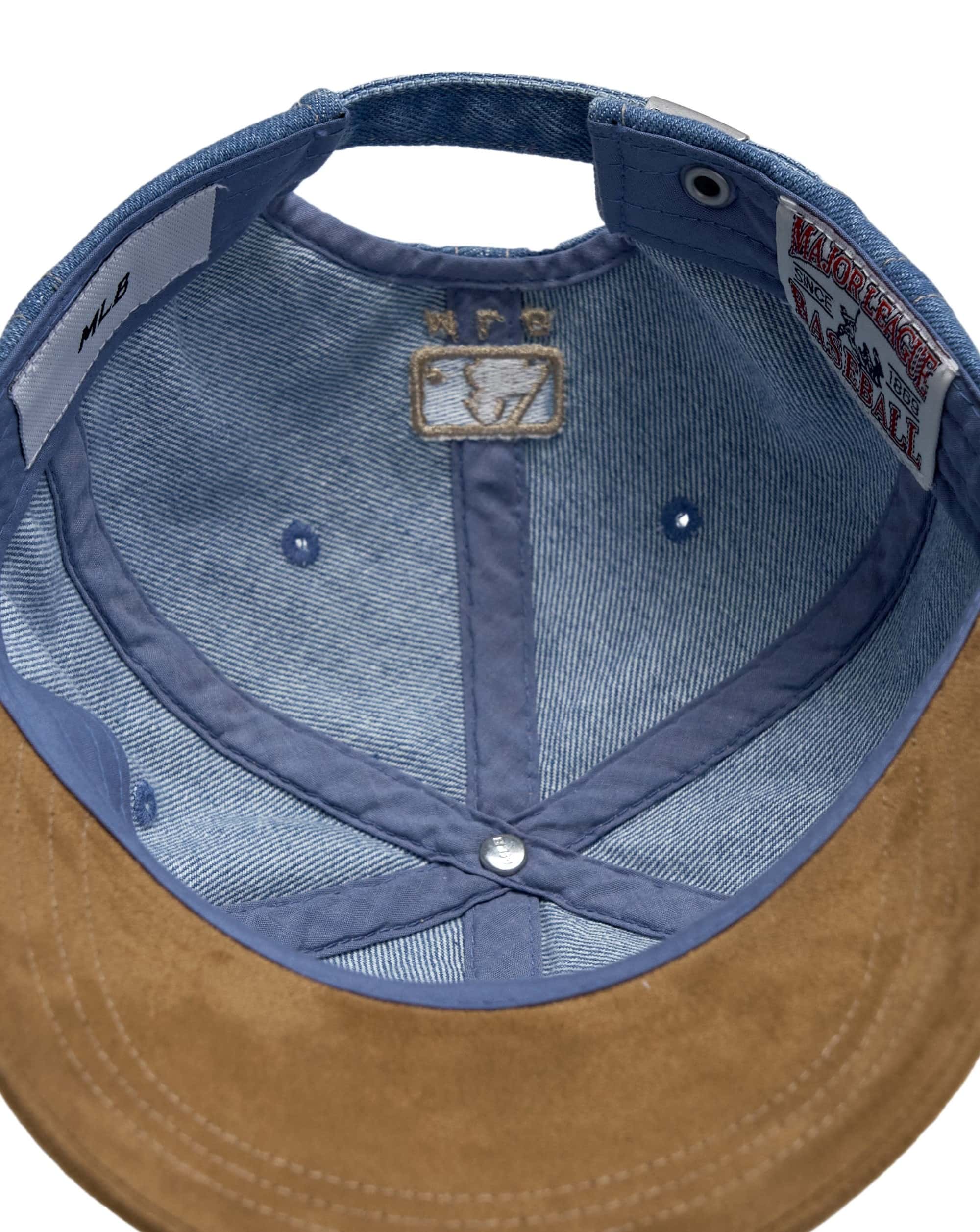 Nón kết bóng chày MLB New York Yankees Denim Suede Touch Unstructured Ball Cap 3ACPB125N-50BGS 5