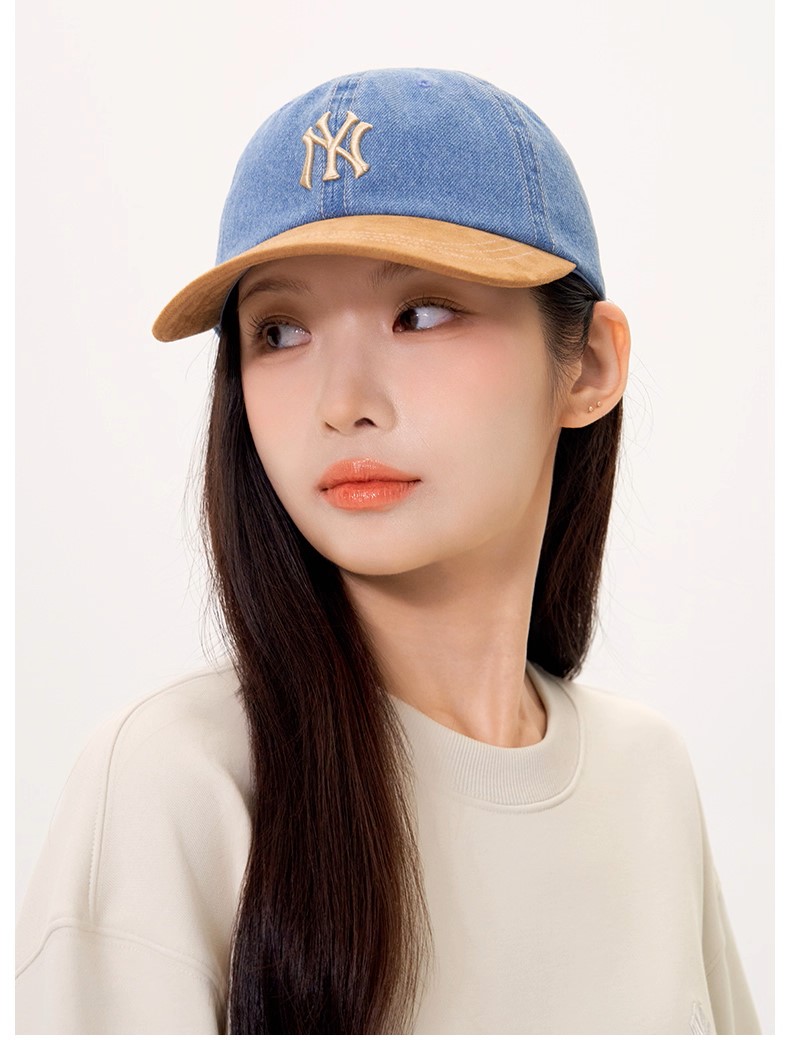 Nón kết bóng chày MLB New York Yankees Denim Suede Touch Unstructured Ball Cap 3ACPB125N-50BGS 6