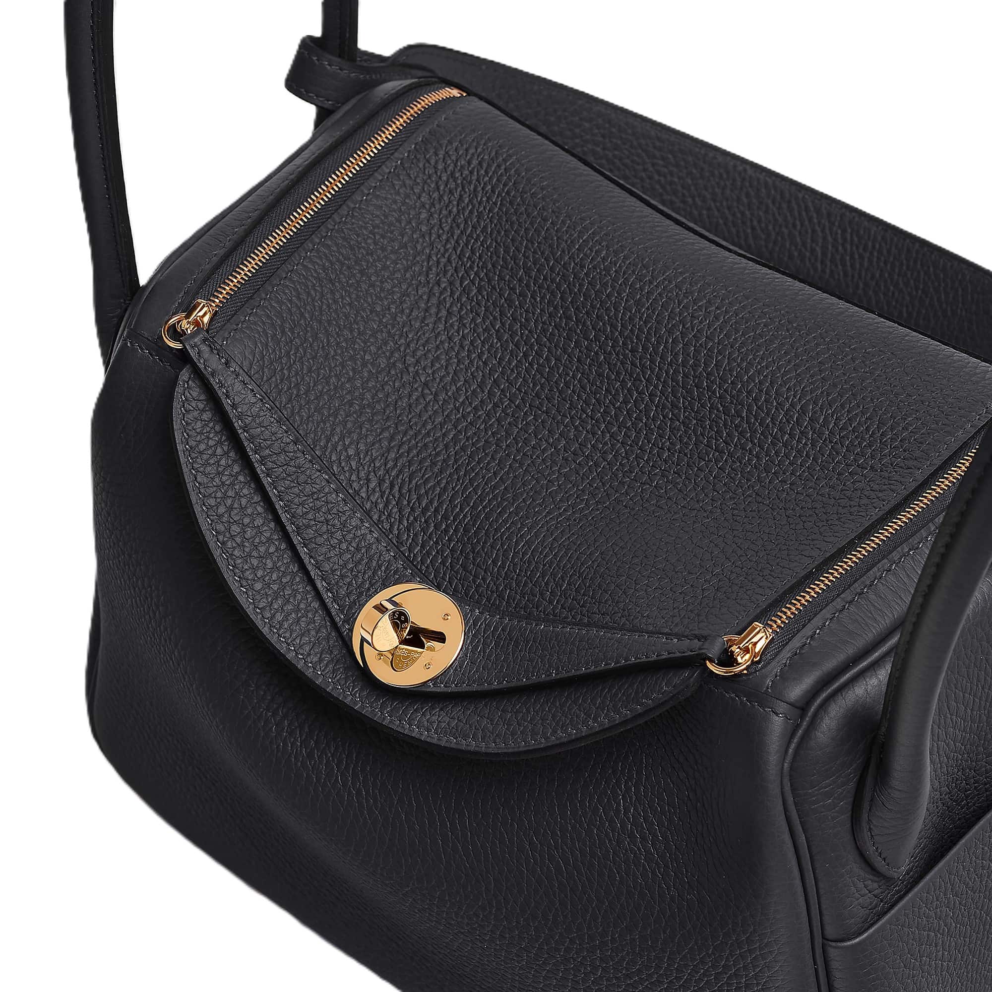 Túi xách Hermes Lindy Bag 26 Clémence Calfskin Bag Black 1