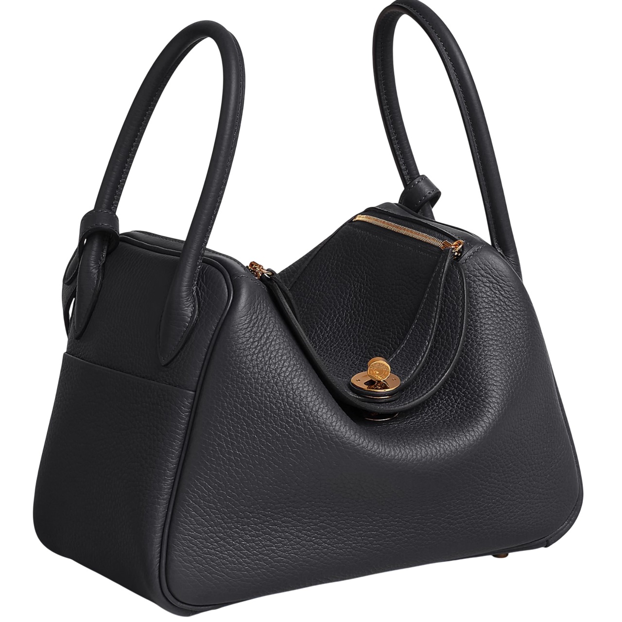 Túi xách Hermes Lindy Bag 26 Clémence Calfskin Bag Black 3
