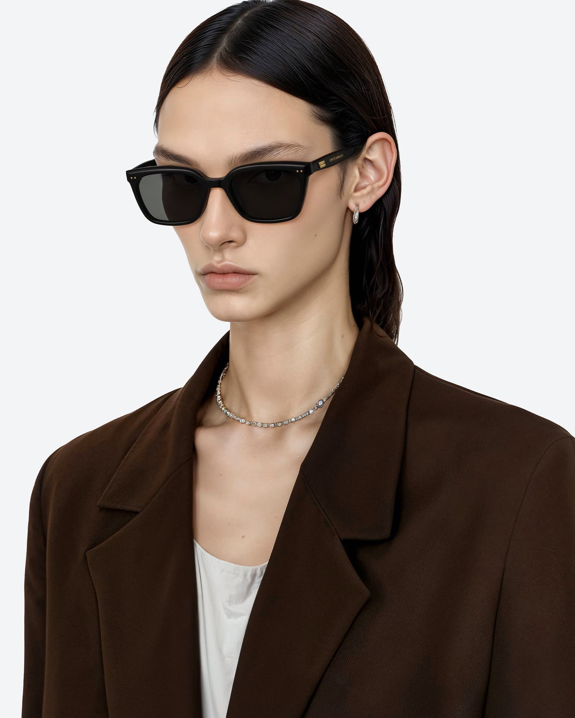 Kính Gentle Monster Breezebe 01 Gray Lenses Black Acetate Frame 8