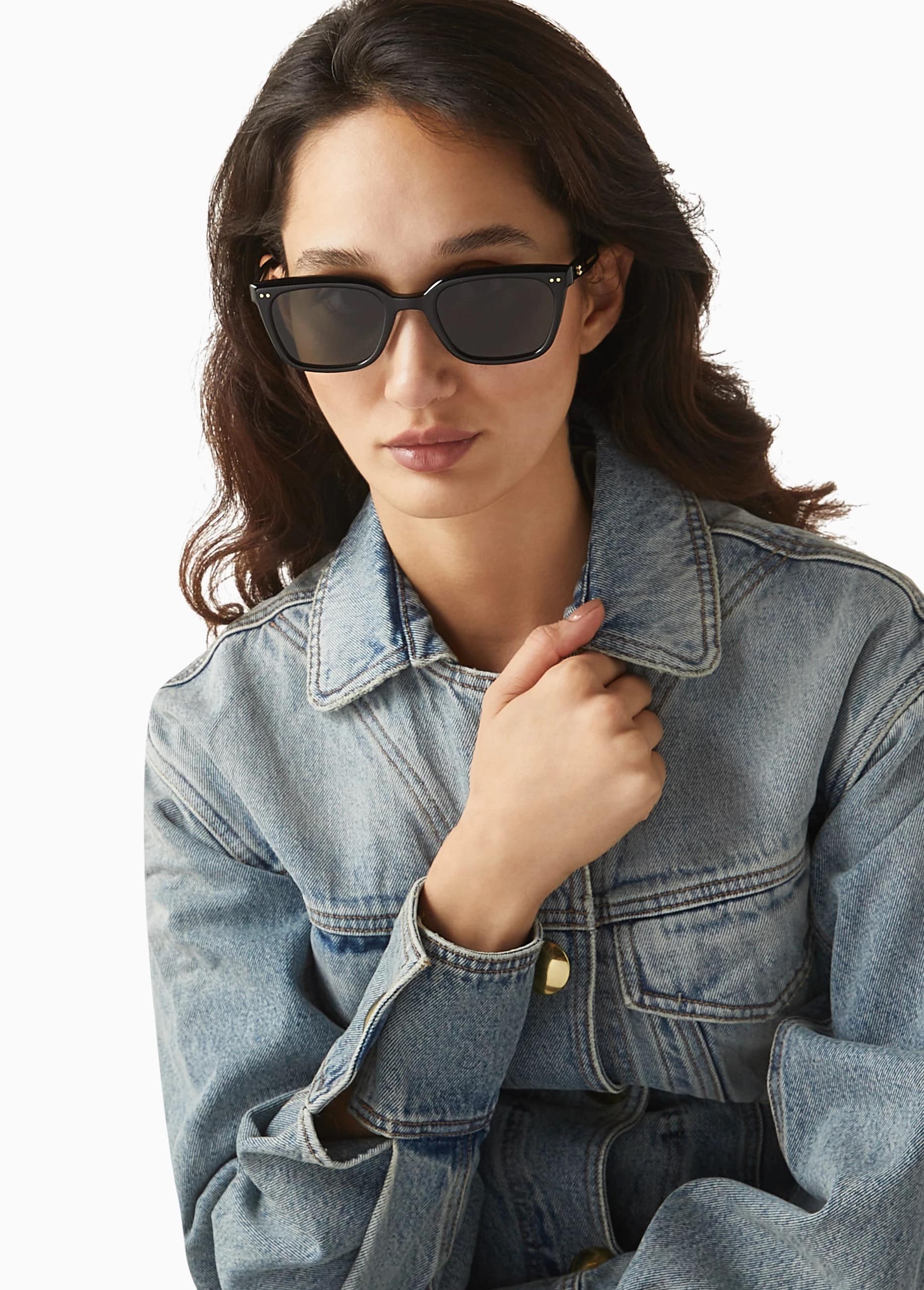 Kính Gentle Monster Breezebe 01 Gray Lenses Black Acetate Frame 12