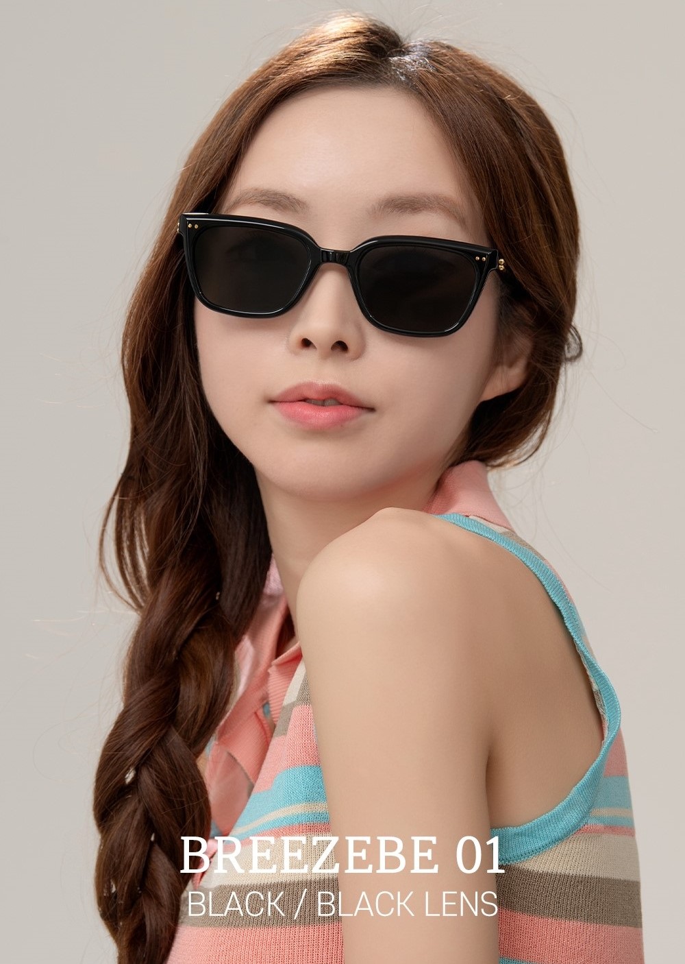 Kính Gentle Monster Breezebe 01 Gray Lenses Black Acetate Frame 14