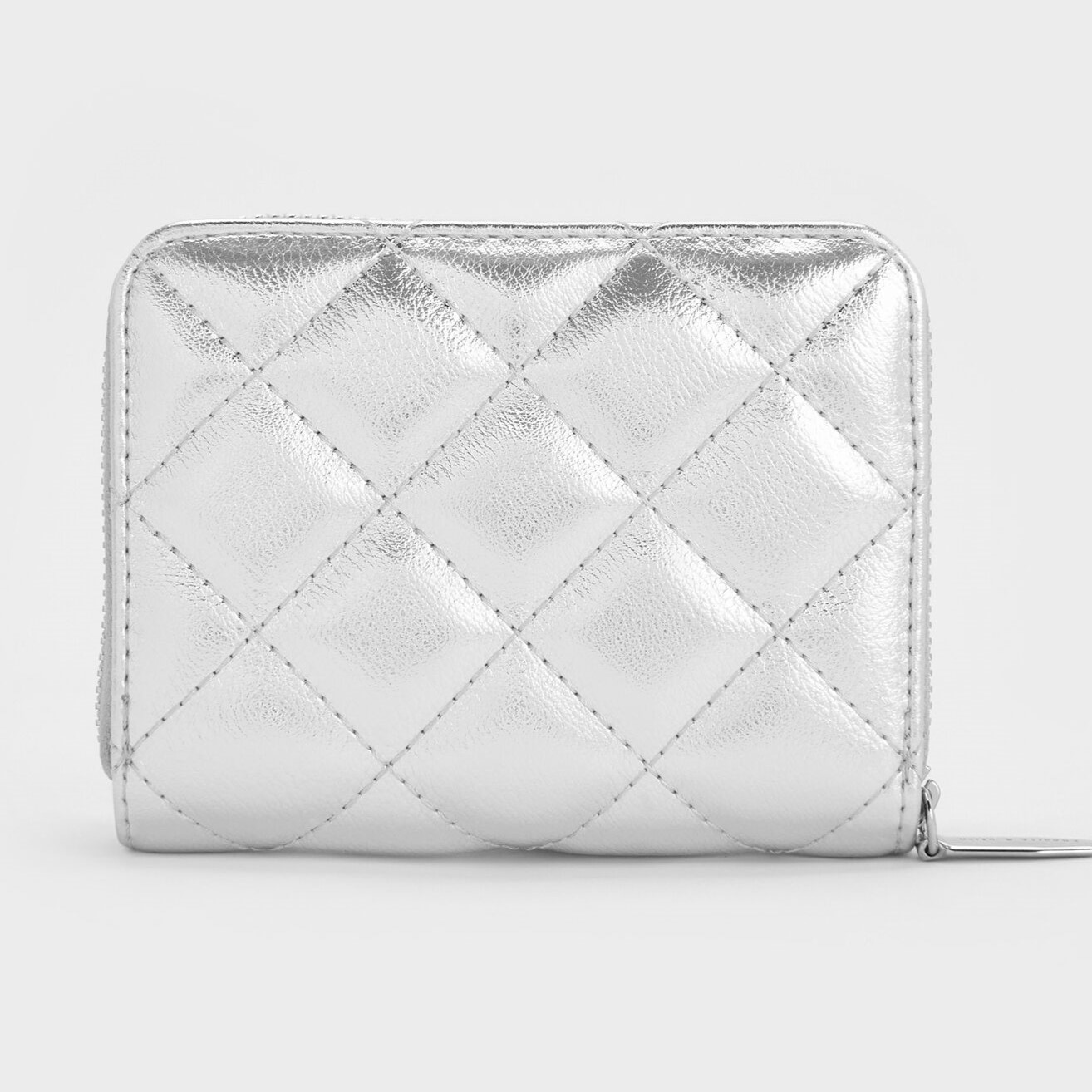 Ví ngắn nữ Charles Keith Alva Quilted Zip Around Wallet CK6-10770678 8