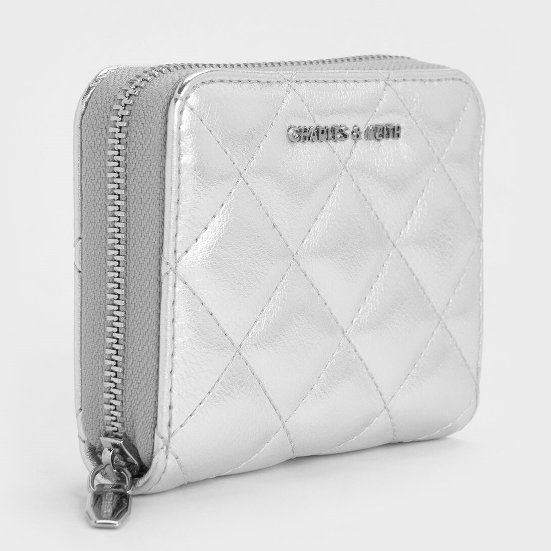 Ví ngắn nữ Charles Keith Alva Quilted Zip Around Wallet CK6-10770678 12