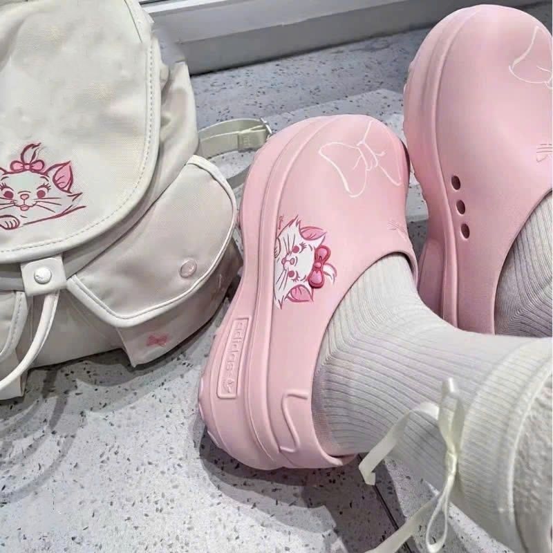 Giày sục hồng Adifom Stan Smith Mule Disney The Aristocats Sandy Pink 6