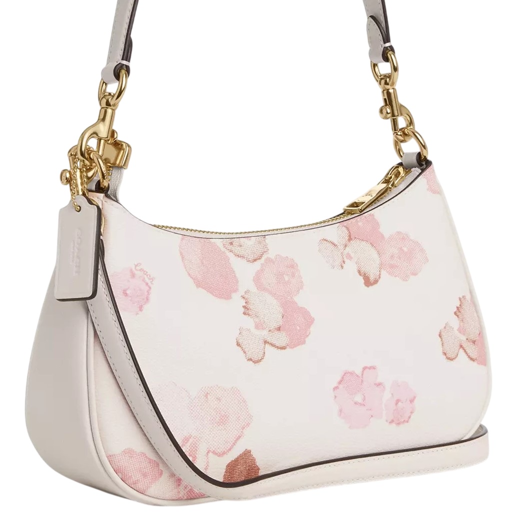 Túi đeo chéo Coach Teri Shoulder Bag In Floral Print Chalk Multi CW379 4