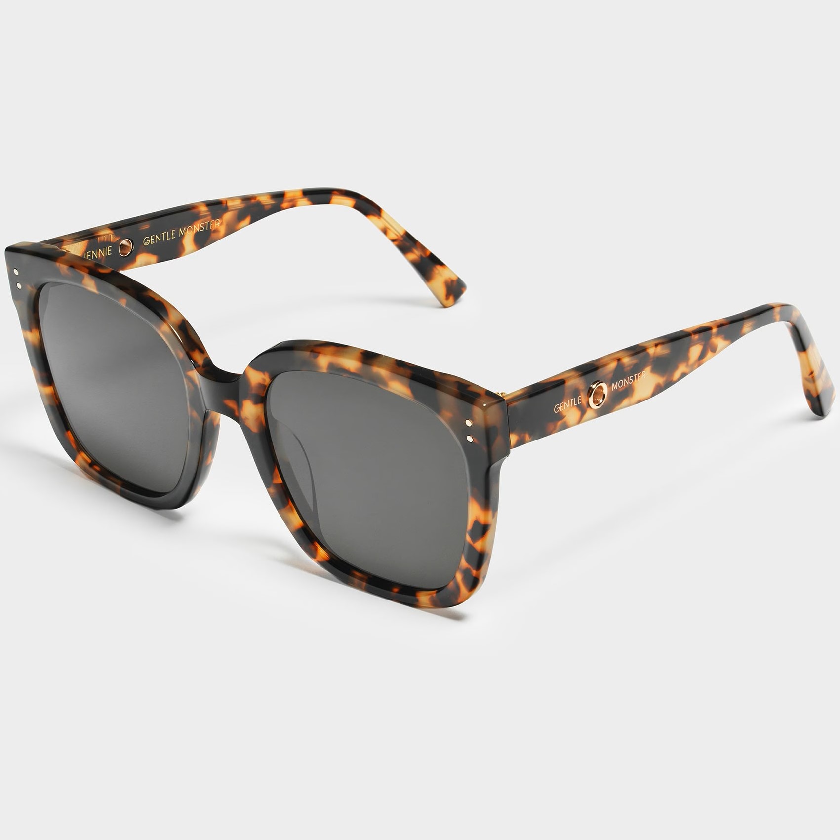 Mắt kính Gentle Monster x Jennie Kuku 034 Dark Brown Tortoise Acetate Frame 4