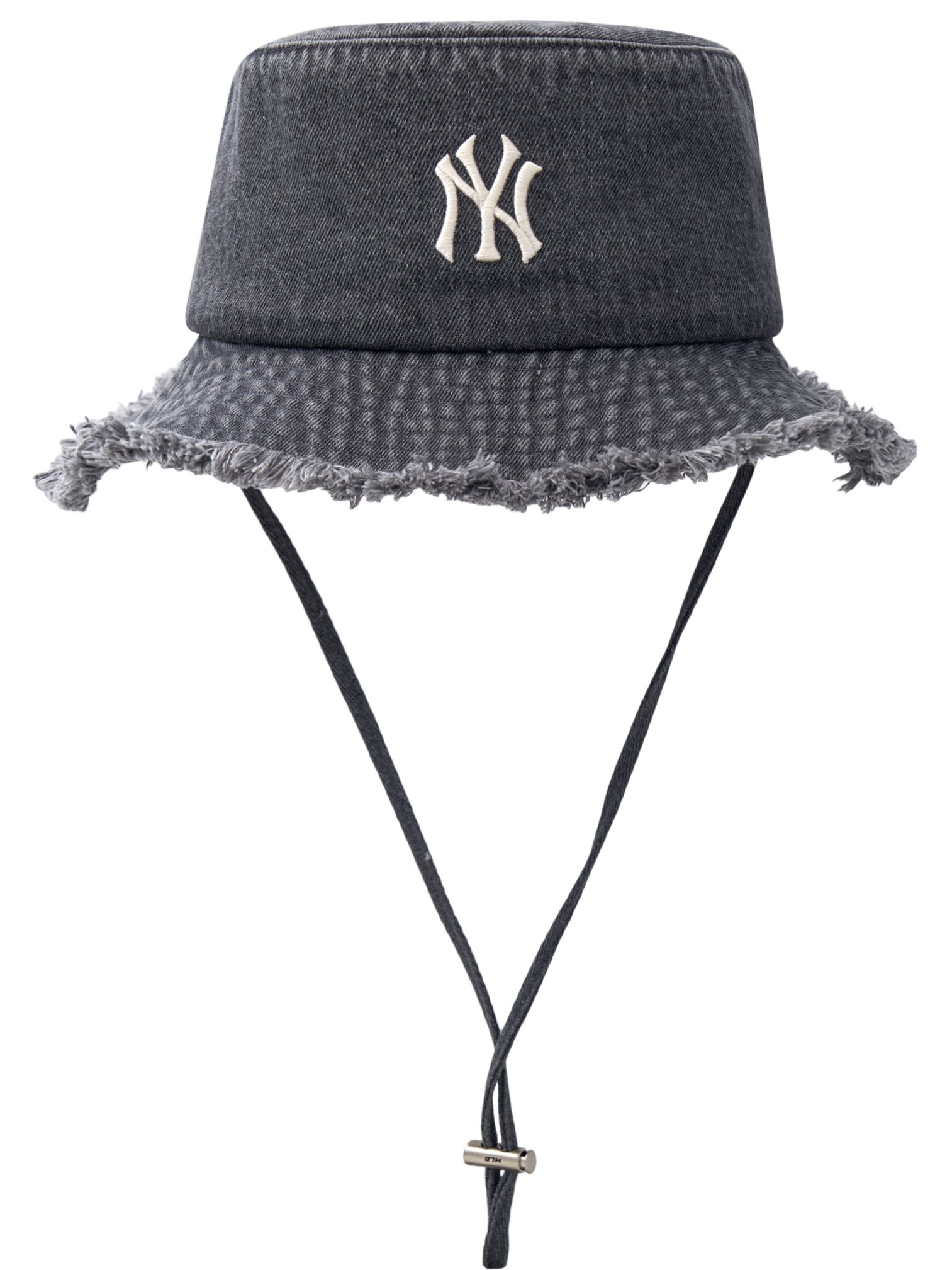Nón vành có dây rút MLB Color Denim Safari Bucket Hat New York 3AHTD025N-50GRS 2