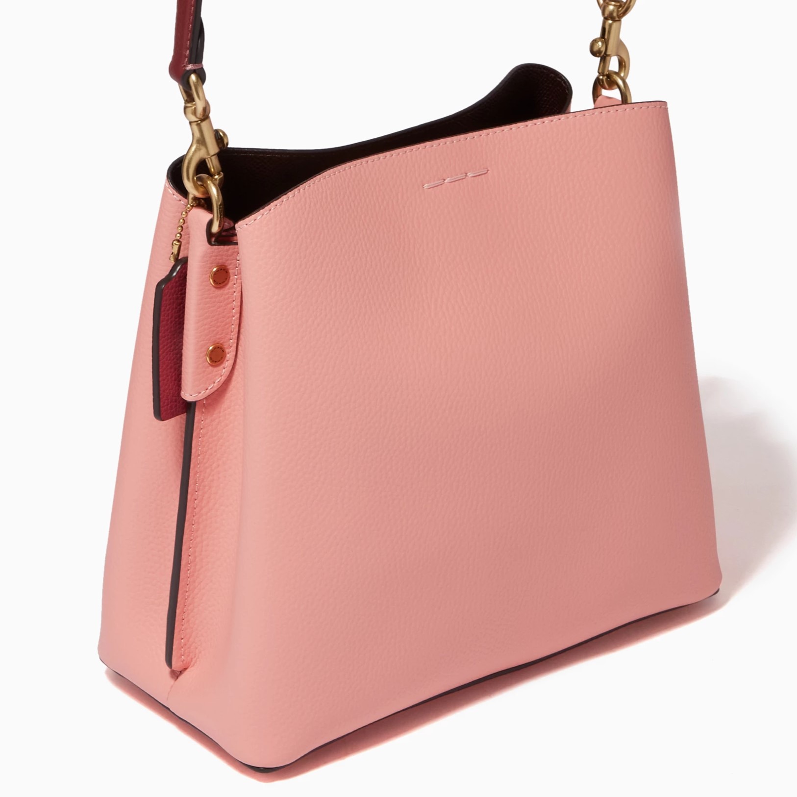 Túi đeo chéo Coach Willow Bucket Bag In Colorblock Candy Pink Multi C3766 2