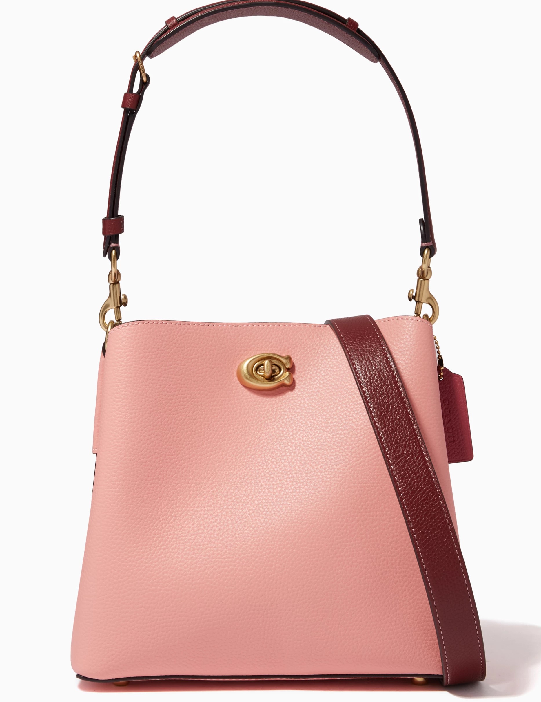 Túi đeo chéo Coach Willow Bucket Bag In Colorblock Candy Pink Multi C3766 4