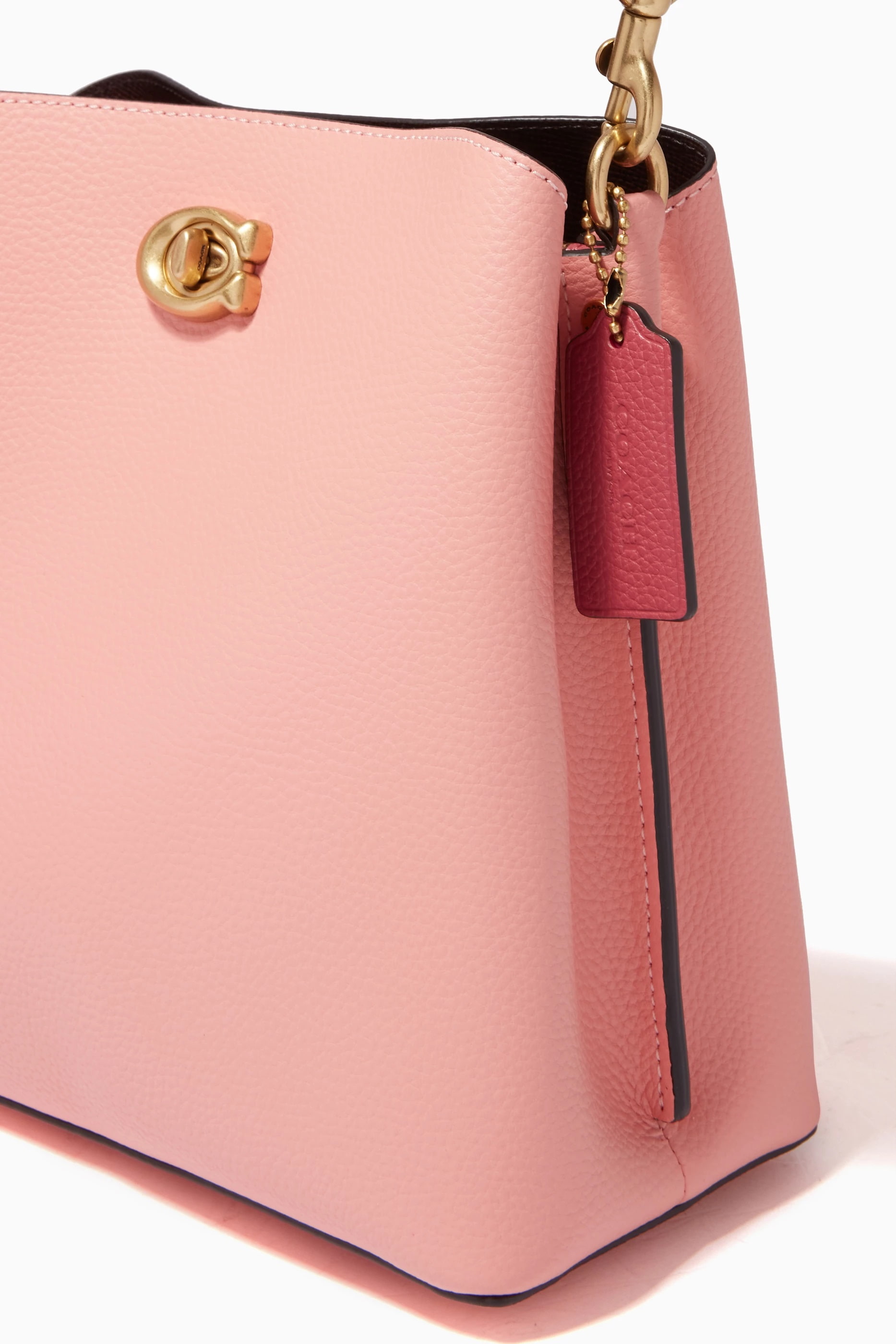 Túi đeo chéo Coach Willow Bucket Bag In Colorblock Candy Pink Multi C3766 6