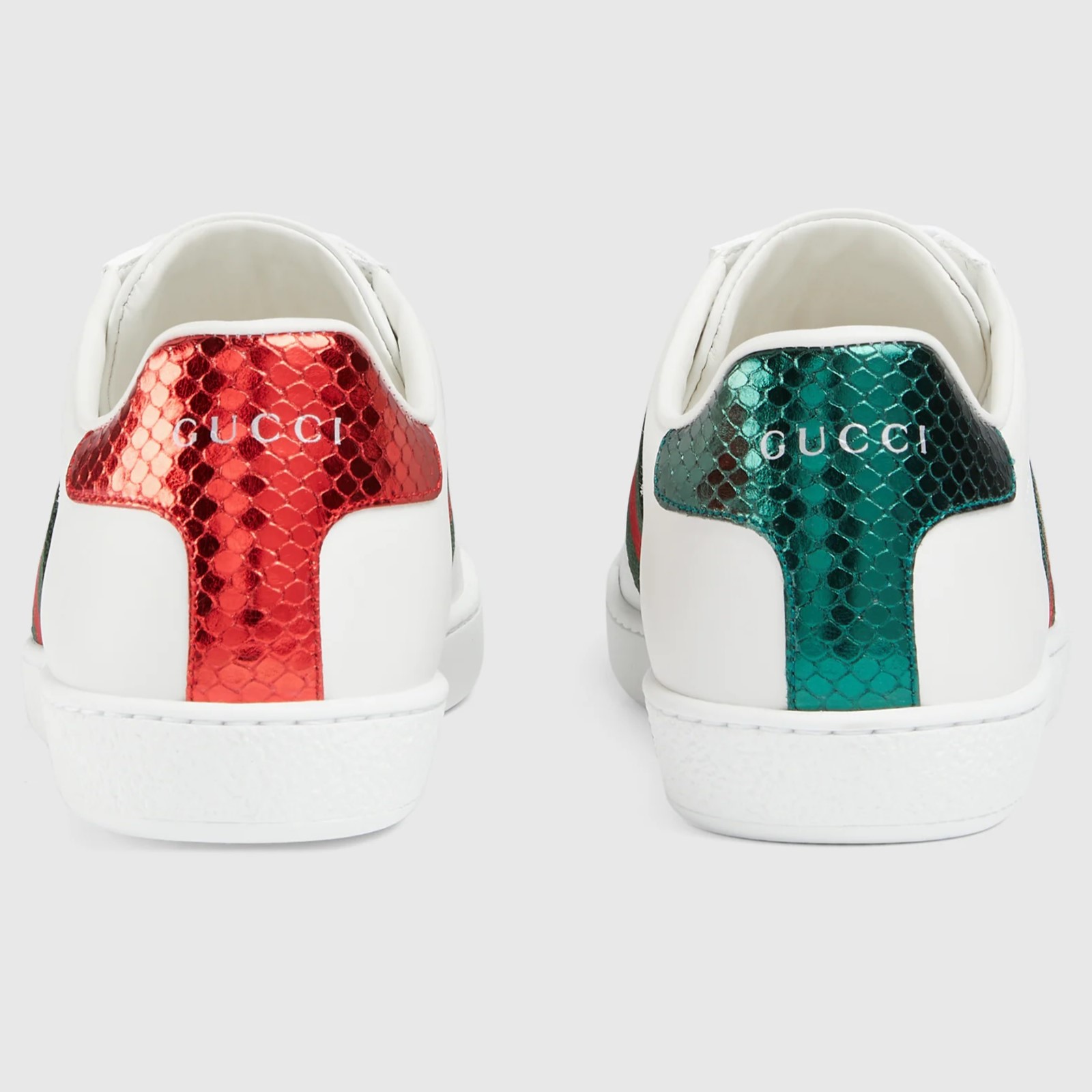 GIÀY SNEAKER GUCCI ACE EMBROIDERED SNEAKER WHITE LEATHER WITH BEE MÀU TRẮNG 14