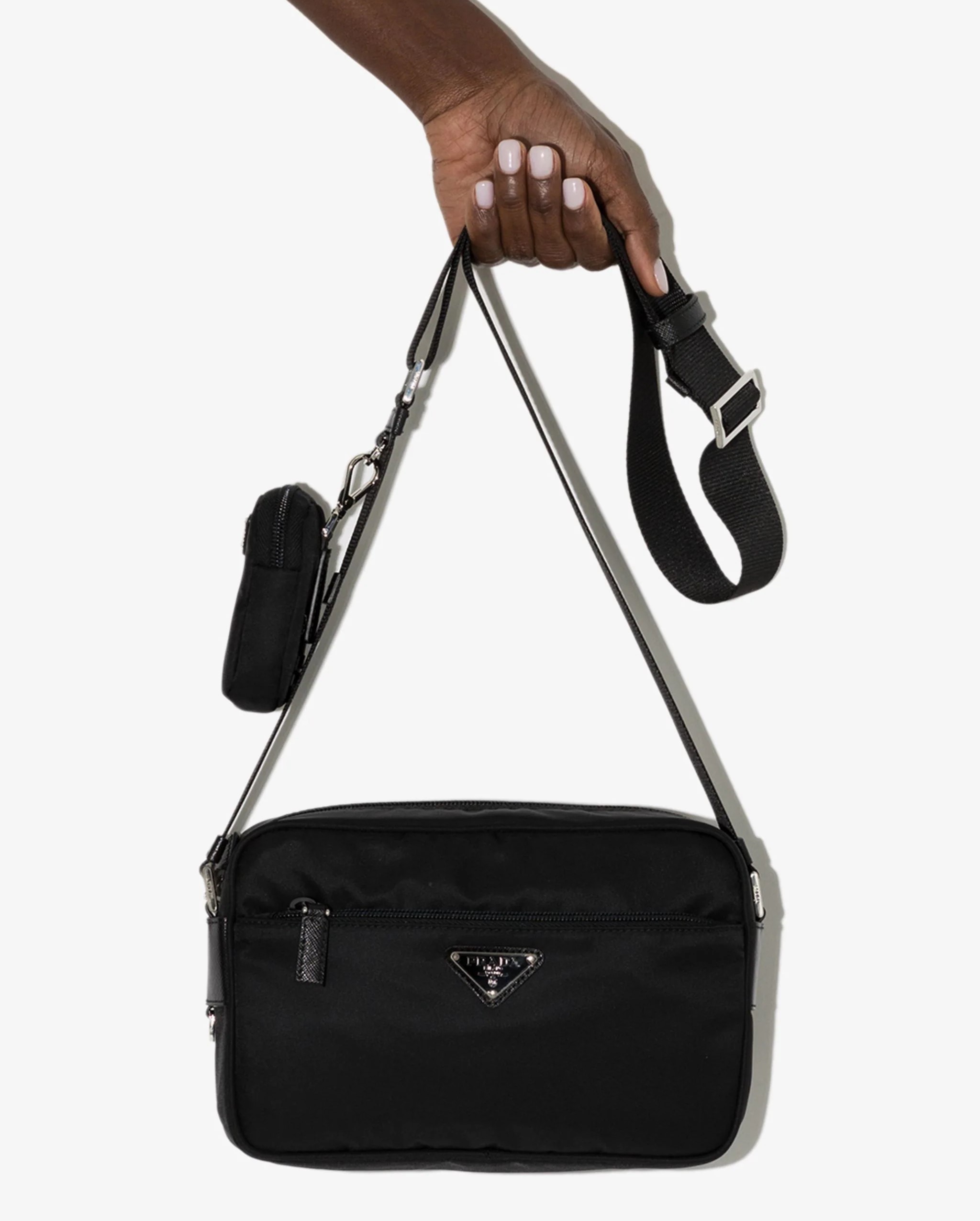 Túi Đeo Chéo kèm ví nhỏ Prada Re-nylon Camera Bag 1BC167VB1MRV44 4