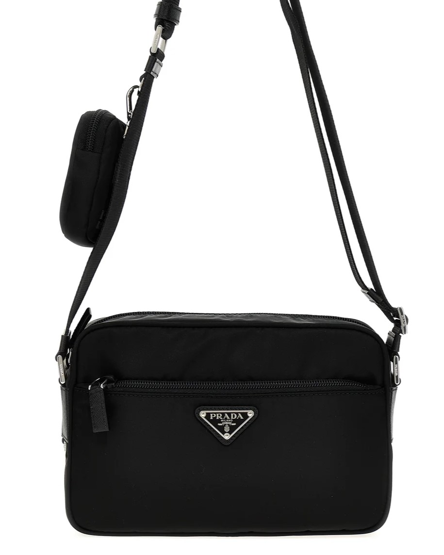 Túi Đeo Chéo kèm ví nhỏ Prada Re-nylon Camera Bag 1BC167VB1MRV44 7