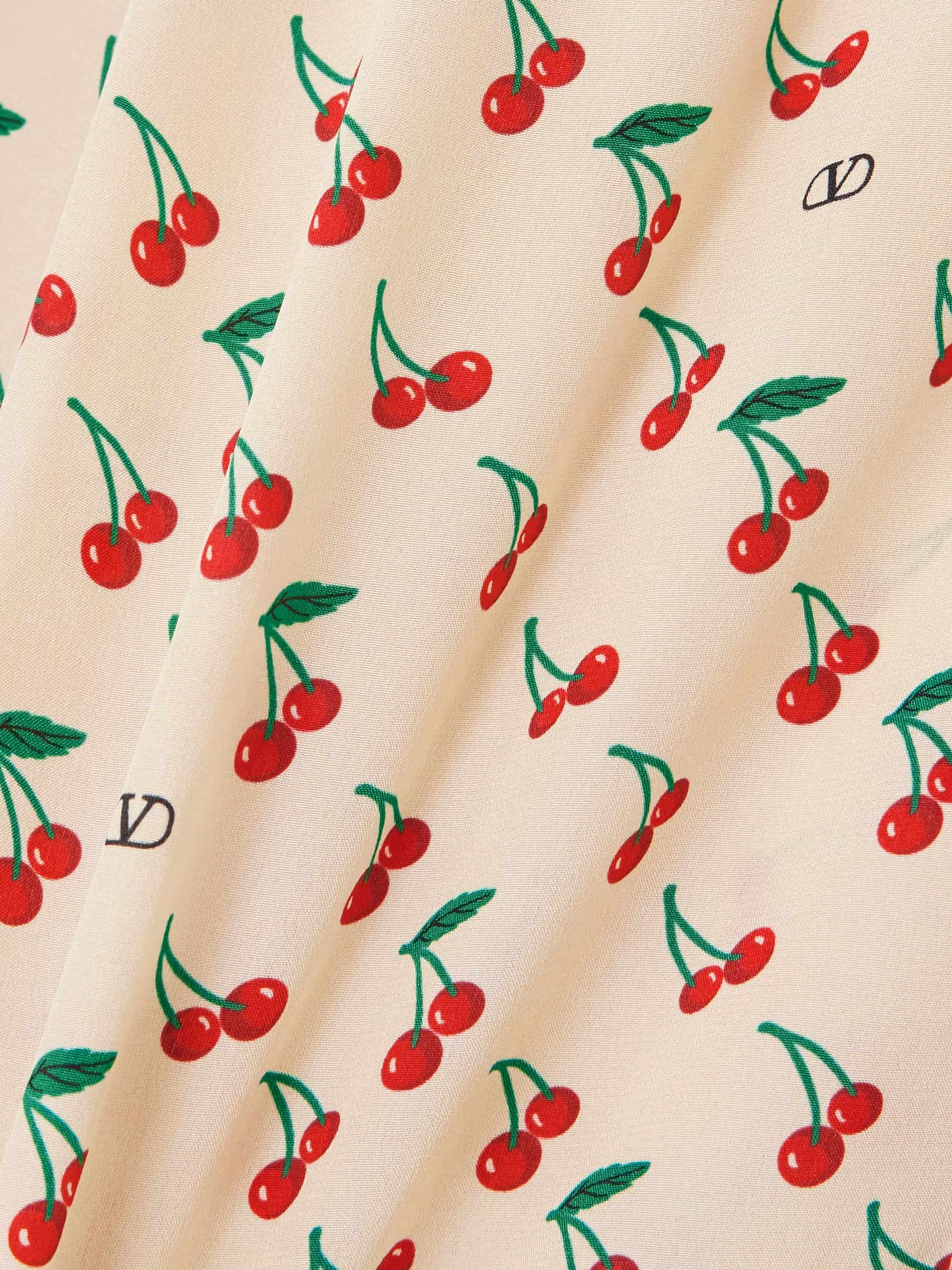 Áo nữ Valentino Printed Silk Crepe De Chine Shirt 3