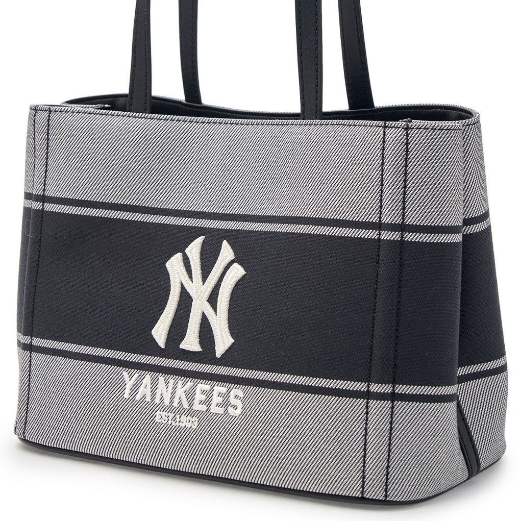 Túi xách Tote MLB Varsity Lettering Canvas Tote Bag New York Yankees 3ABQB015N-50BKS 4