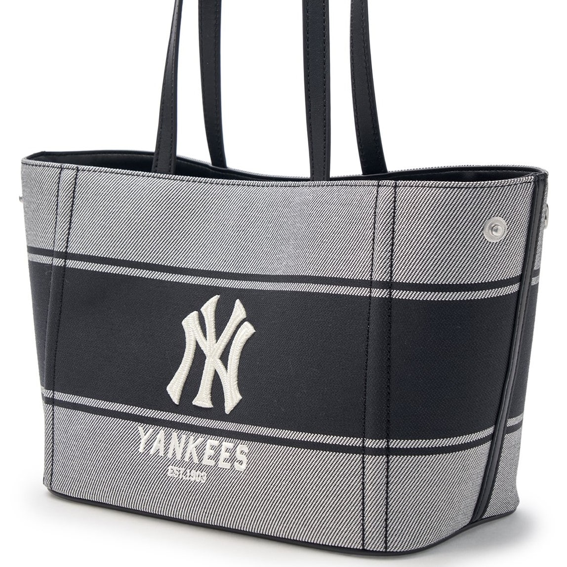 Túi xách Tote MLB Varsity Lettering Canvas Tote Bag New York Yankees 3ABQB015N-50BKS 9