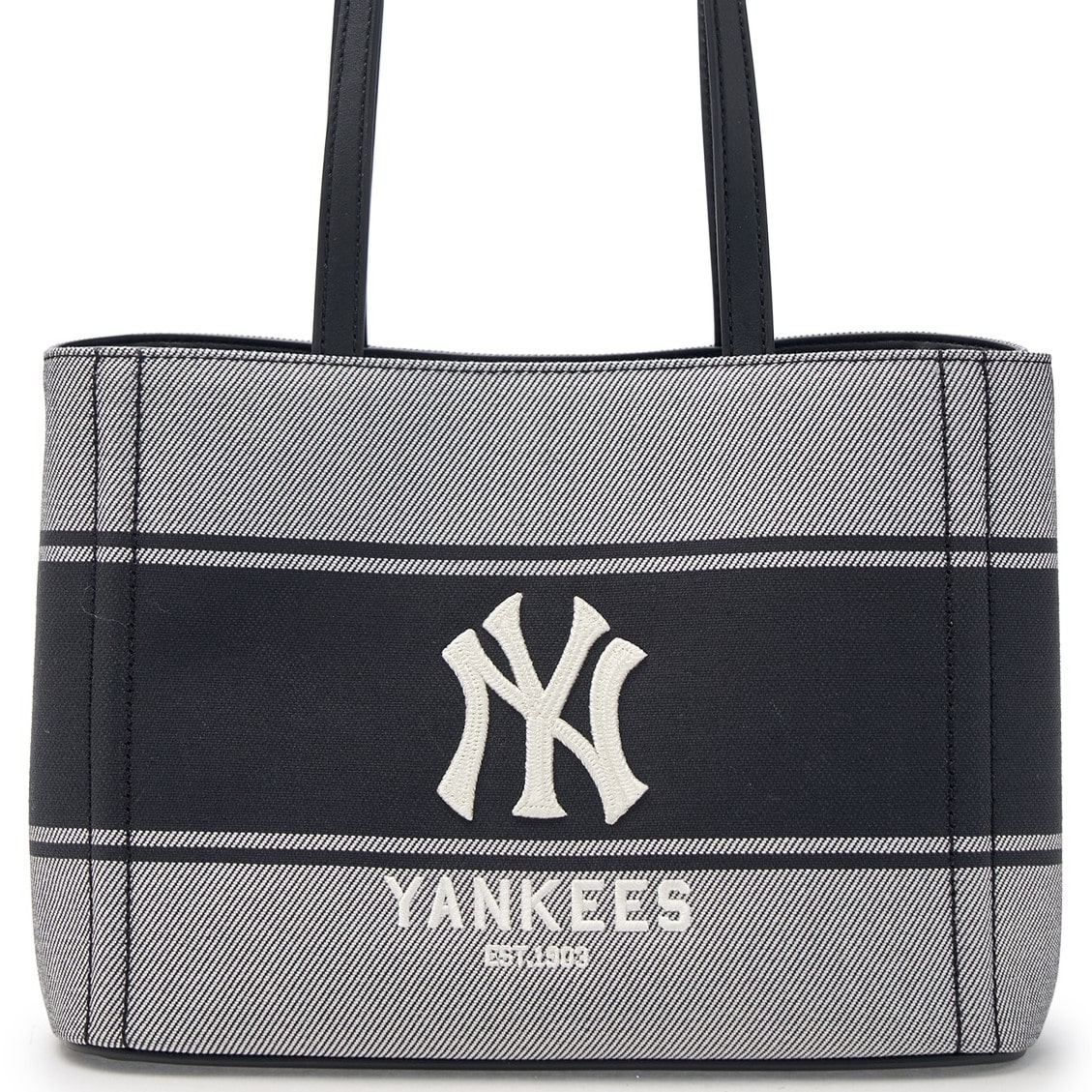 Túi xách Tote MLB Varsity Lettering Canvas Tote Bag New York Yankees 3ABQB015N-50BKS 10