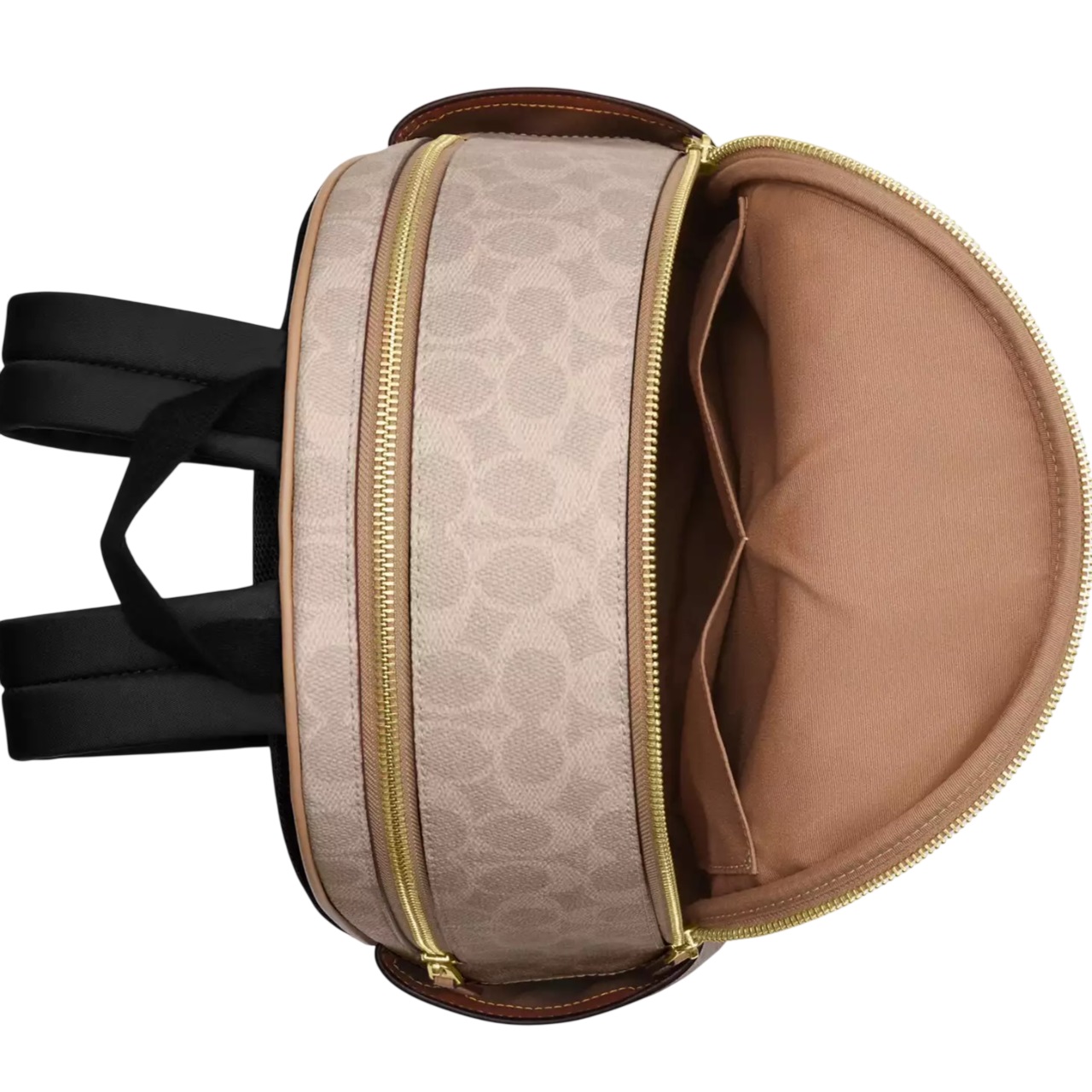 Ba lô Coach Coat Backpack in Blocked Signature Canvas Sand CZ771 5
