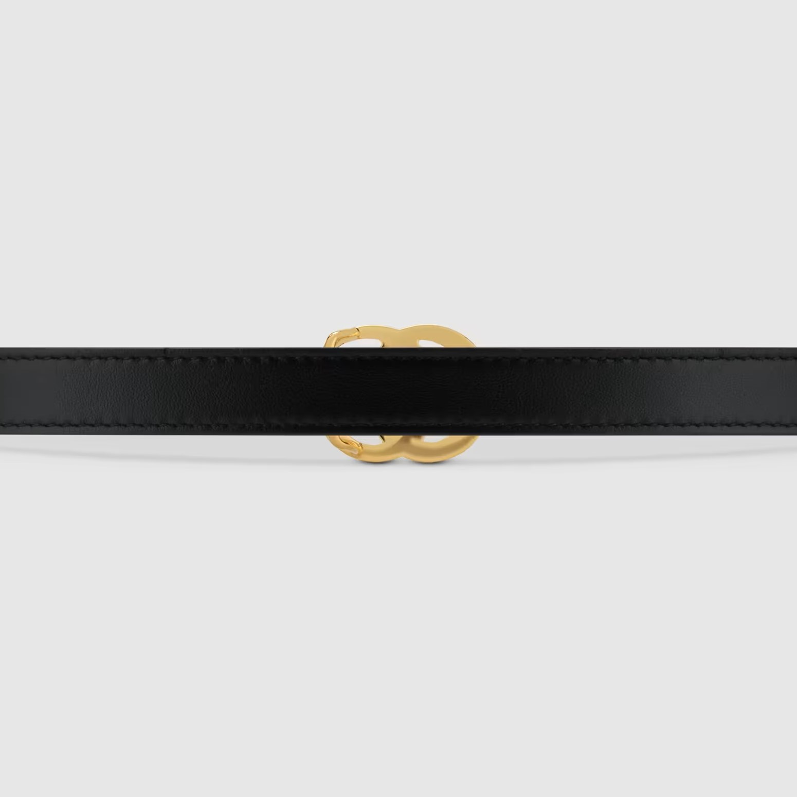 DÂY LƯNG GUCCI LIGHT LEATHER BELT WITH DOUBLE G BUCKLE 2
