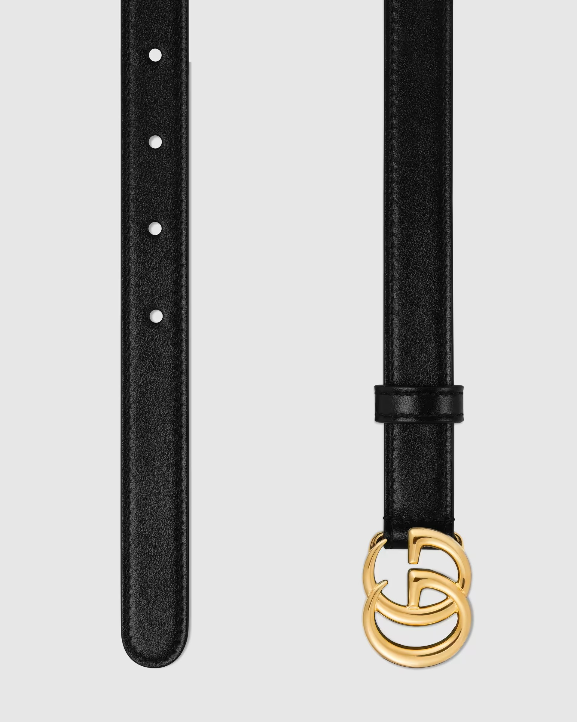 DÂY LƯNG GUCCI LIGHT LEATHER BELT WITH DOUBLE G BUCKLE 26