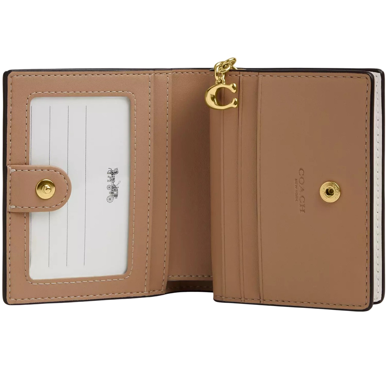 Ví nữ Coach Mini Snap Wallet With Creature Print Novelty print Gold Chalk Multi CR795 1
