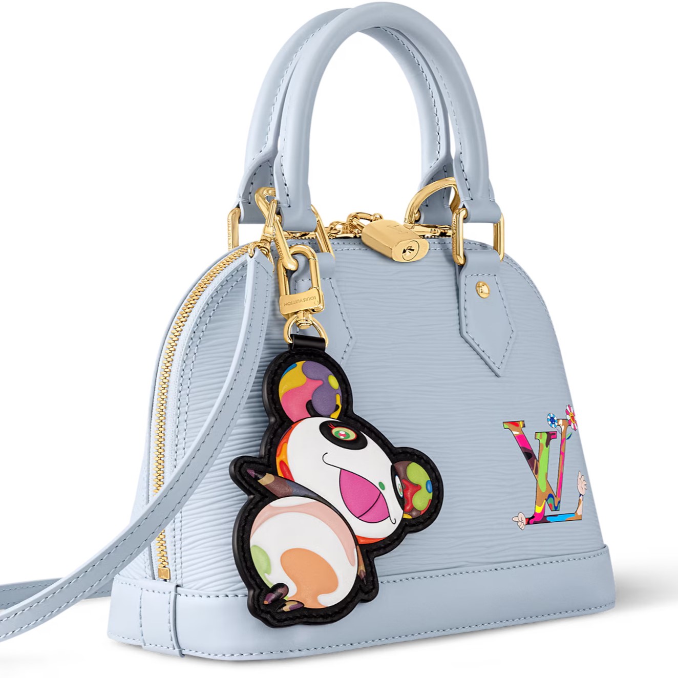 Túi xách hến LV Louis Vuitton x TM Alma BB Washed Blue M14197 3
