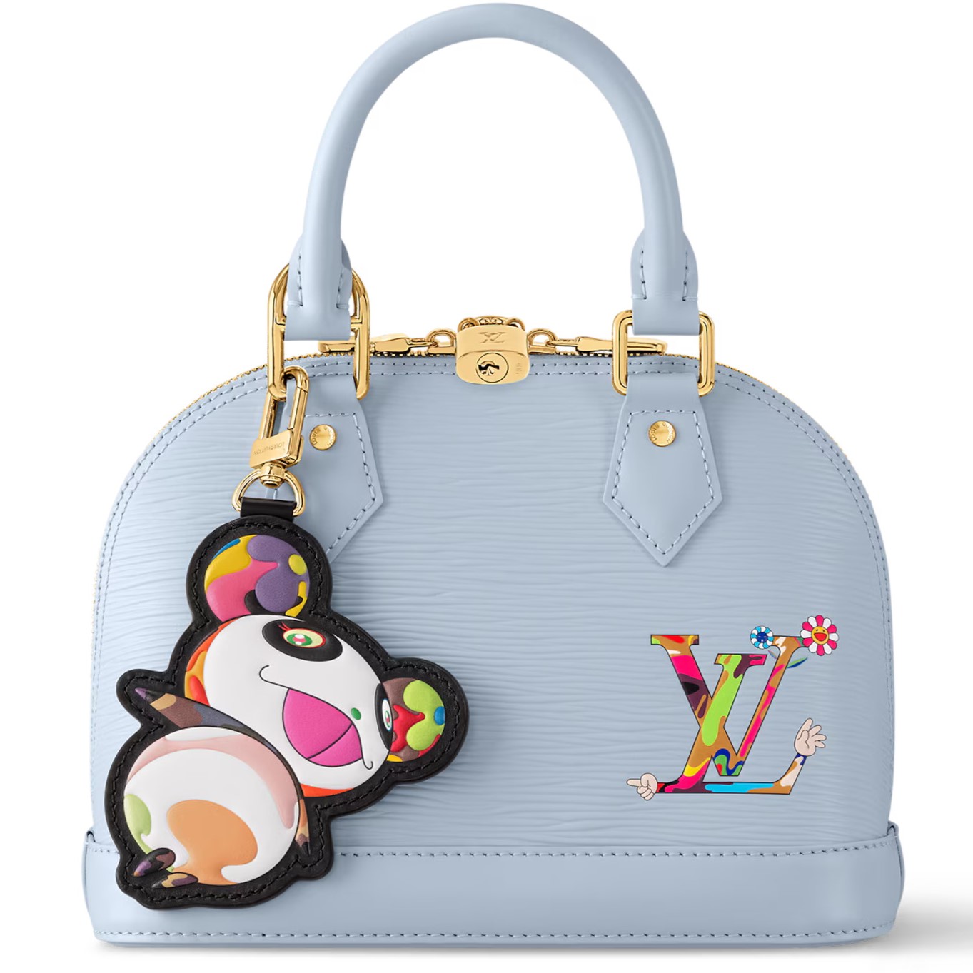 Túi xách hến LV Louis Vuitton x TM Alma BB Washed Blue M14197 4