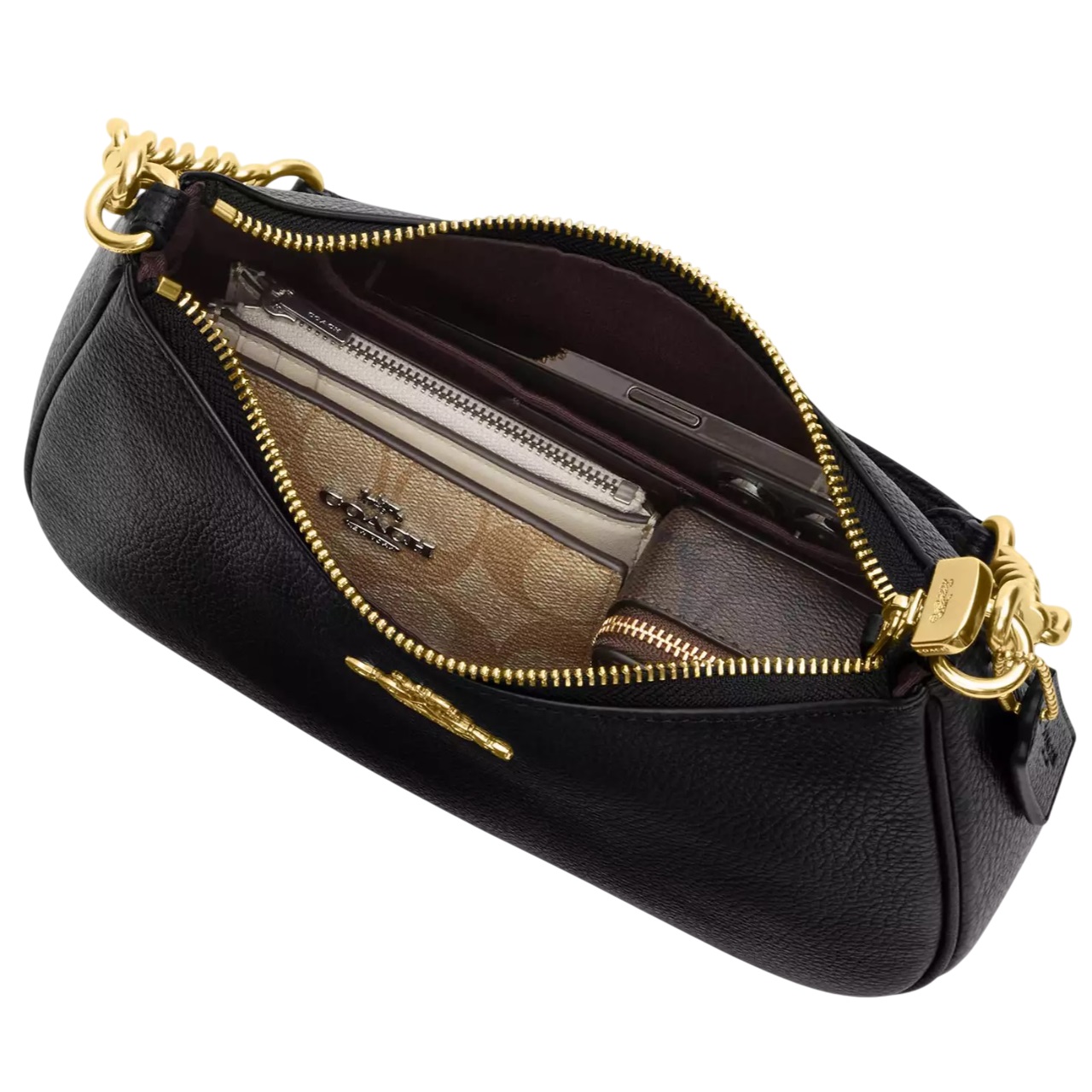 Túi kẹp nách nữ Coach Teri Shoulder Bag With Cherry Print Chalk Multi CZ774 1