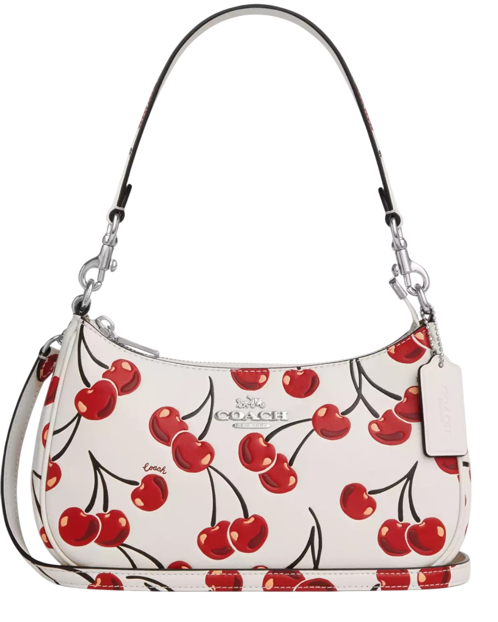 Túi kẹp nách nữ Coach Teri Shoulder Bag With Cherry Print Chalk Multi CZ774 2