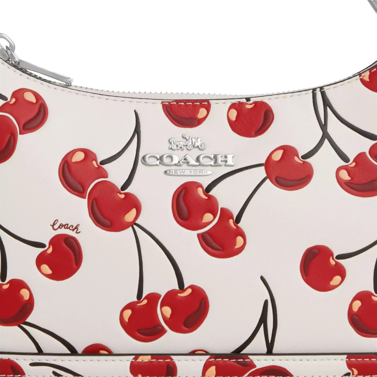 Túi kẹp nách nữ Coach Teri Shoulder Bag With Cherry Print Chalk Multi CZ774 6