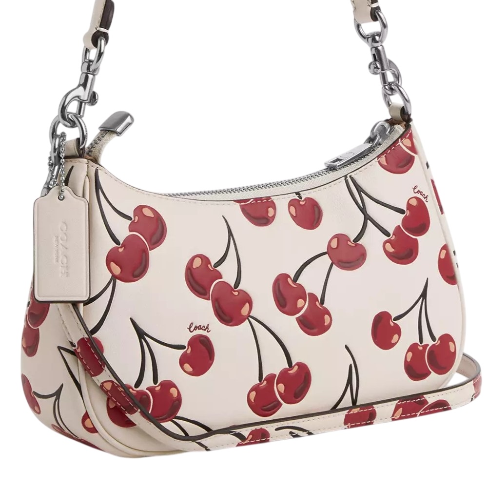 Túi kẹp nách nữ Coach Teri Shoulder Bag With Cherry Print Chalk Multi CZ774 7