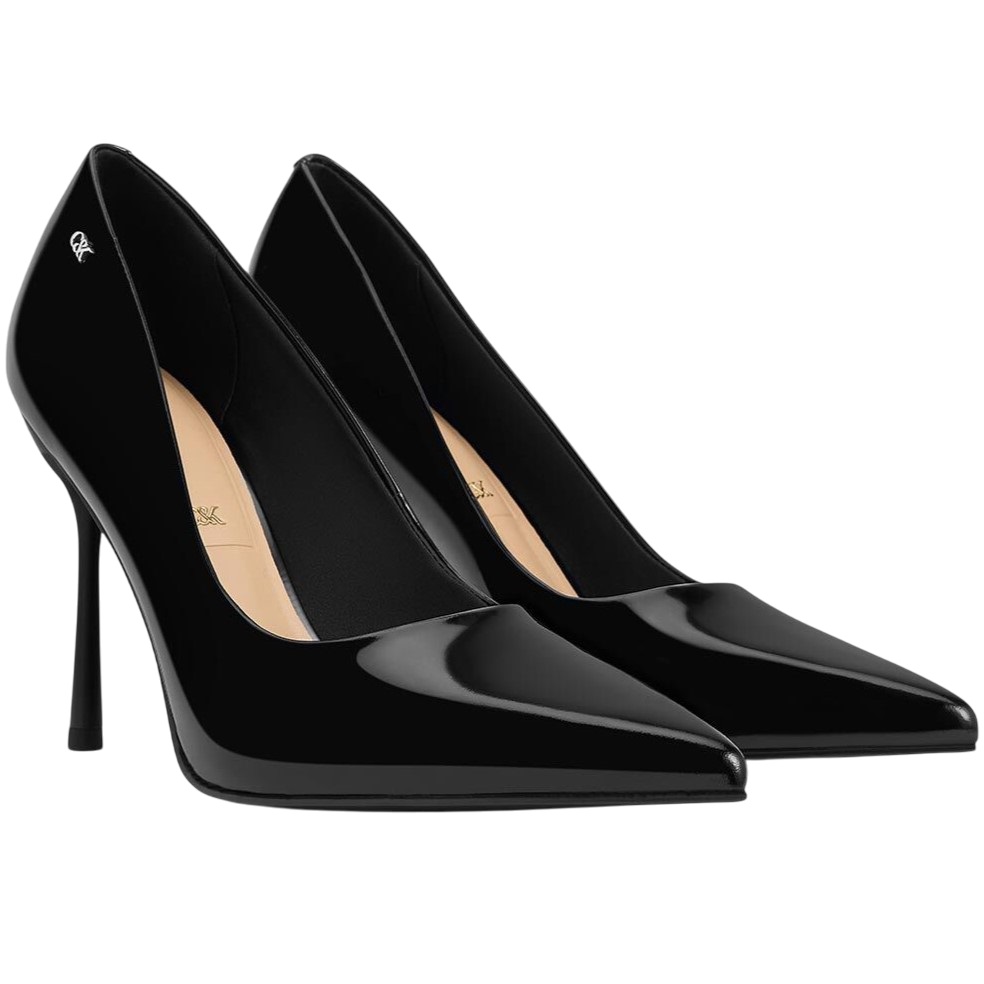 Giày nữ cao gót mũi nhọn Charles Keith Kyra Leather Pointed Toe Pumps Black SL1-60280472-1 1