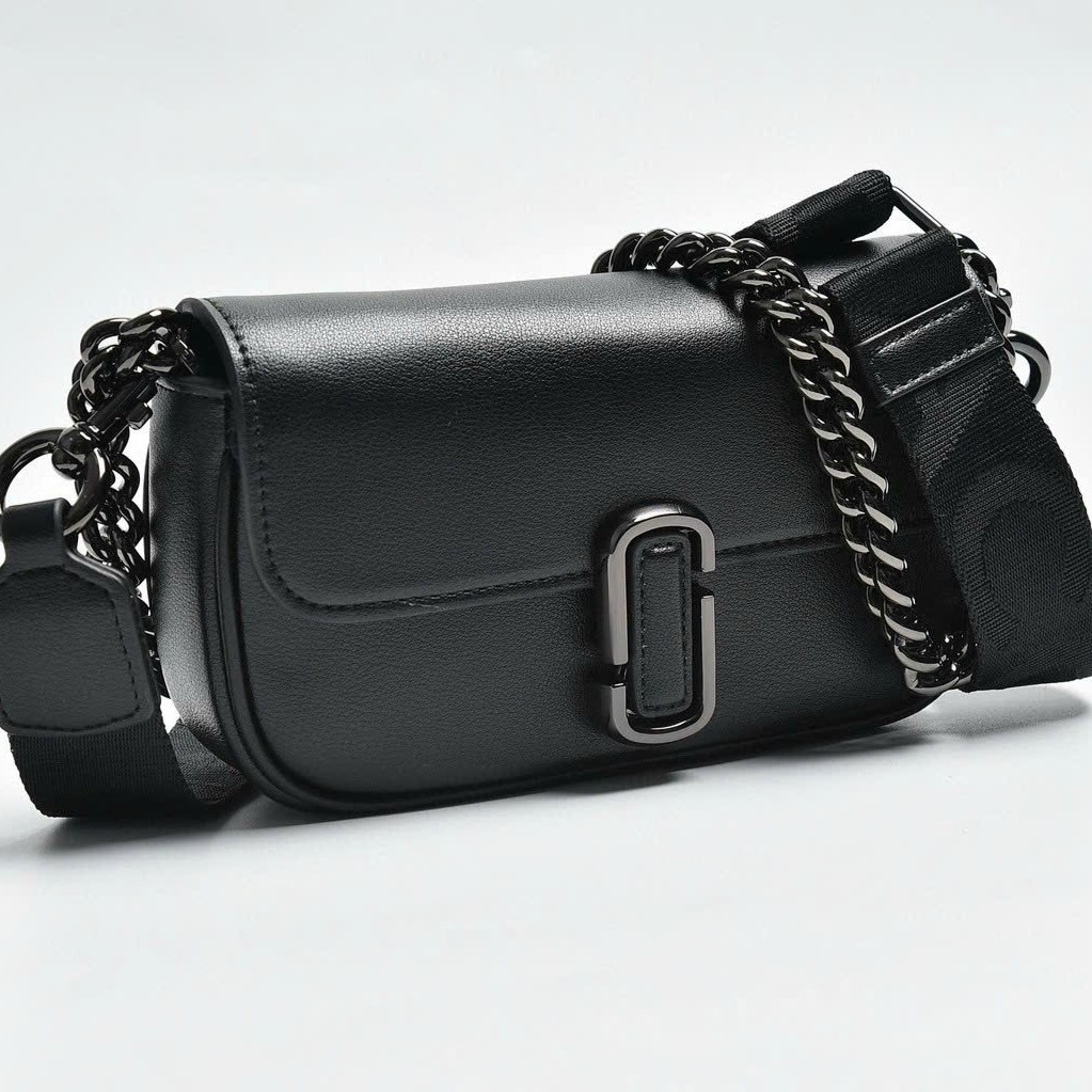 TÚI ĐEO CHÉO NỮ MARC JACOBS THE J MARC MINI SHOULDER BAG BLACK GUNMETAL 5