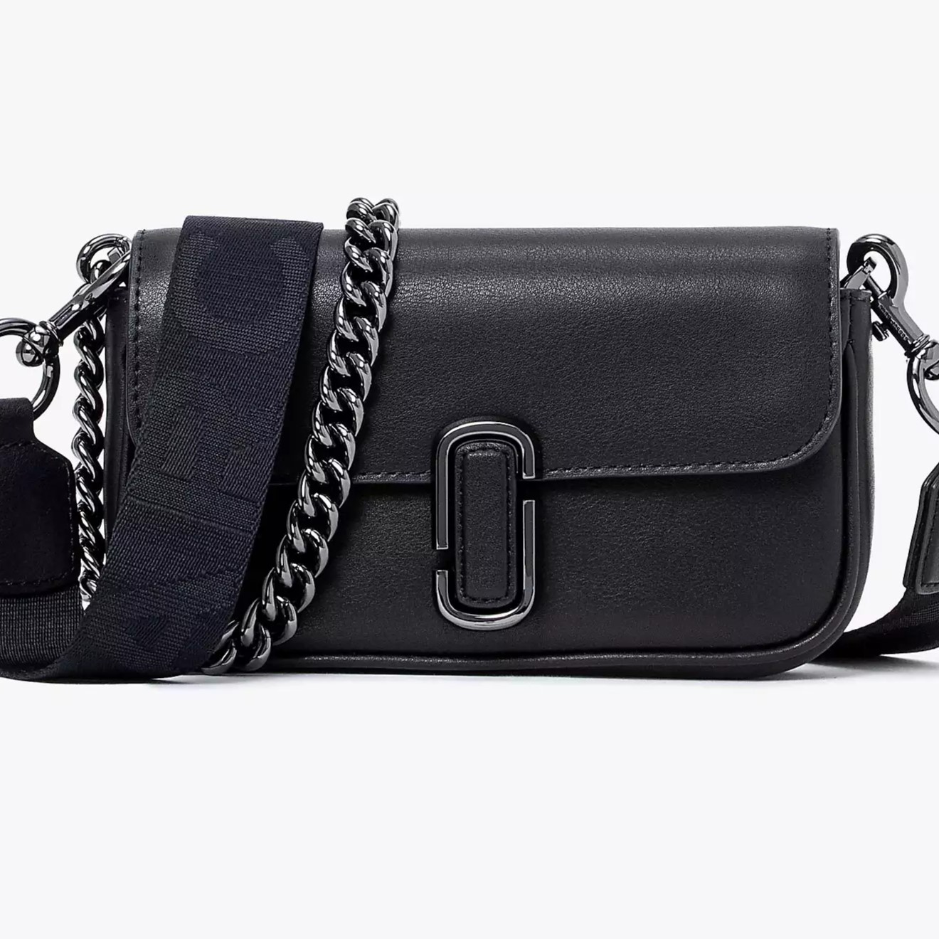 TÚI ĐEO CHÉO NỮ MARC JACOBS THE J MARC MINI SHOULDER BAG BLACK GUNMETAL 12