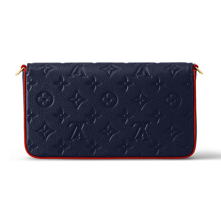 TÚI ĐEO CHÉO NỮ LV LOUIS VUITTON FÉLICIE POCHETTE MARINE ROUGE MONOGRAM EMPREINTE LEATHER WALLETS AND SMALL LEATHER GOODS M64099 14
