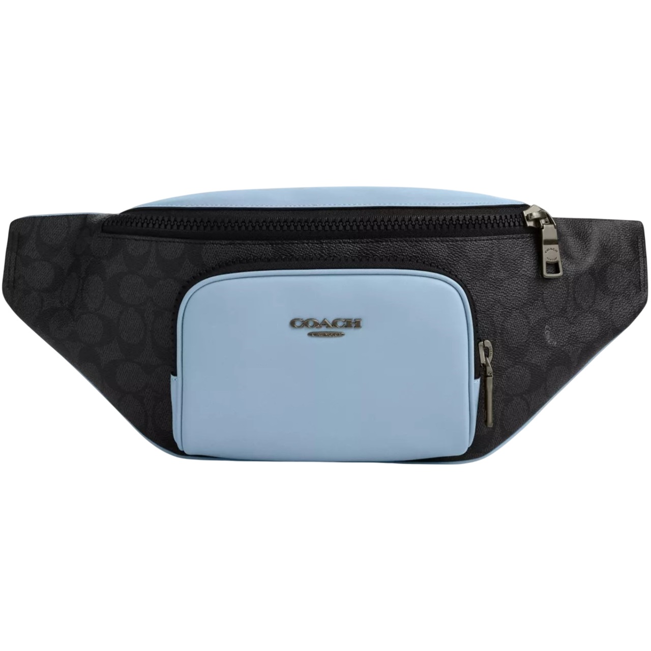 Túi bao tử Coach Racera Belt Bag In Colorblock Signature Canvas Light Blue Multi CAJ77 4