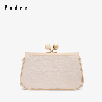 Clutch Pedro Kiss-Lock Leather Bag with Lizard Efect  1