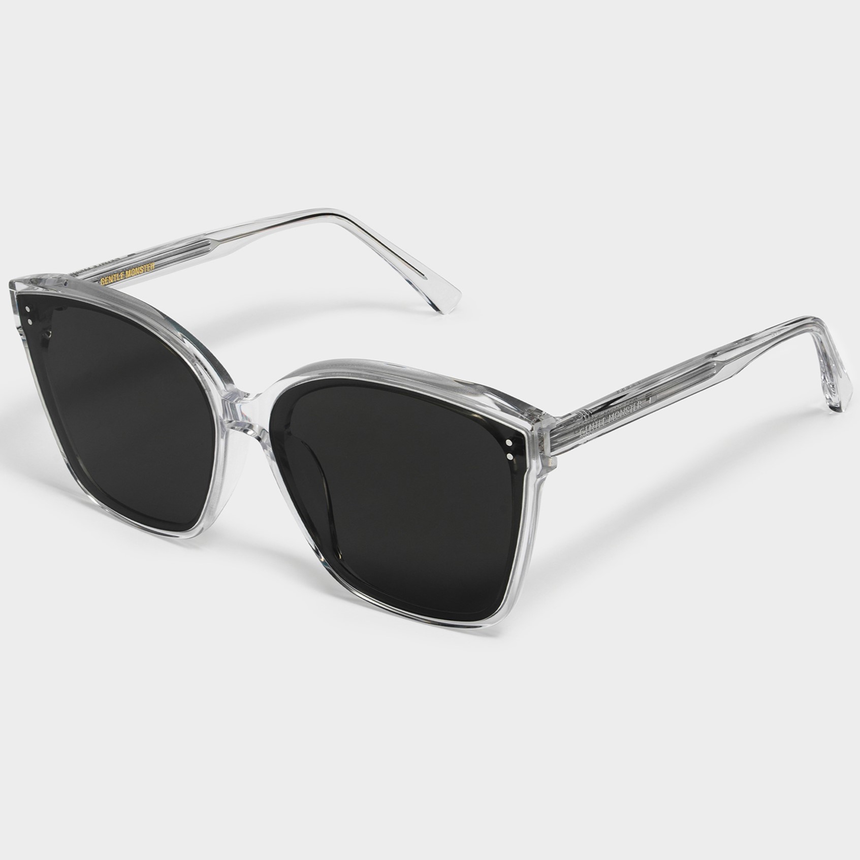 Kính mát Gentle Monster Gabee C1 Black Lenses Bold Square Flatbar Frame 4