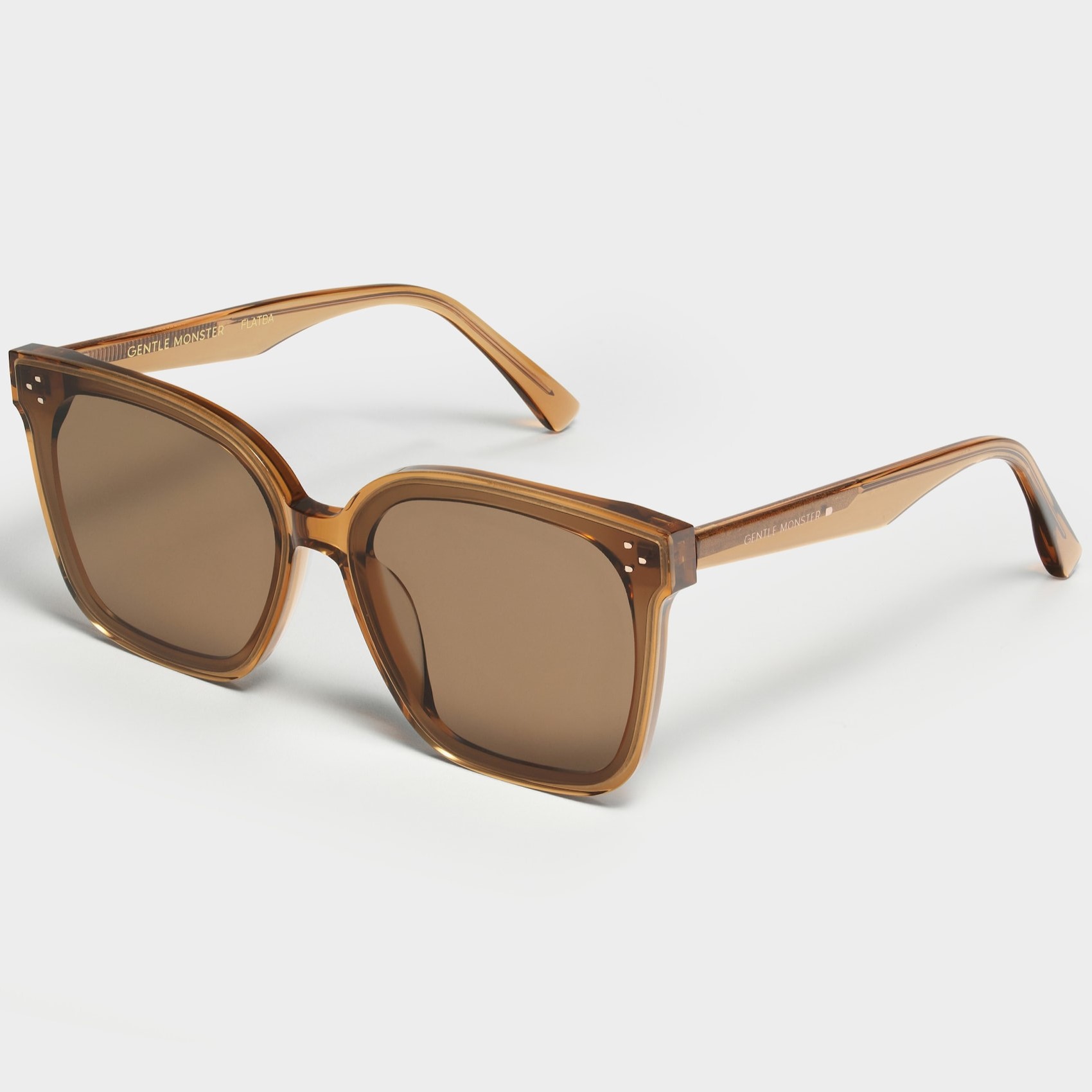 Kính mát Gentle Monster Gabee C1 Black Lenses Bold Square Flatbar Frame 4