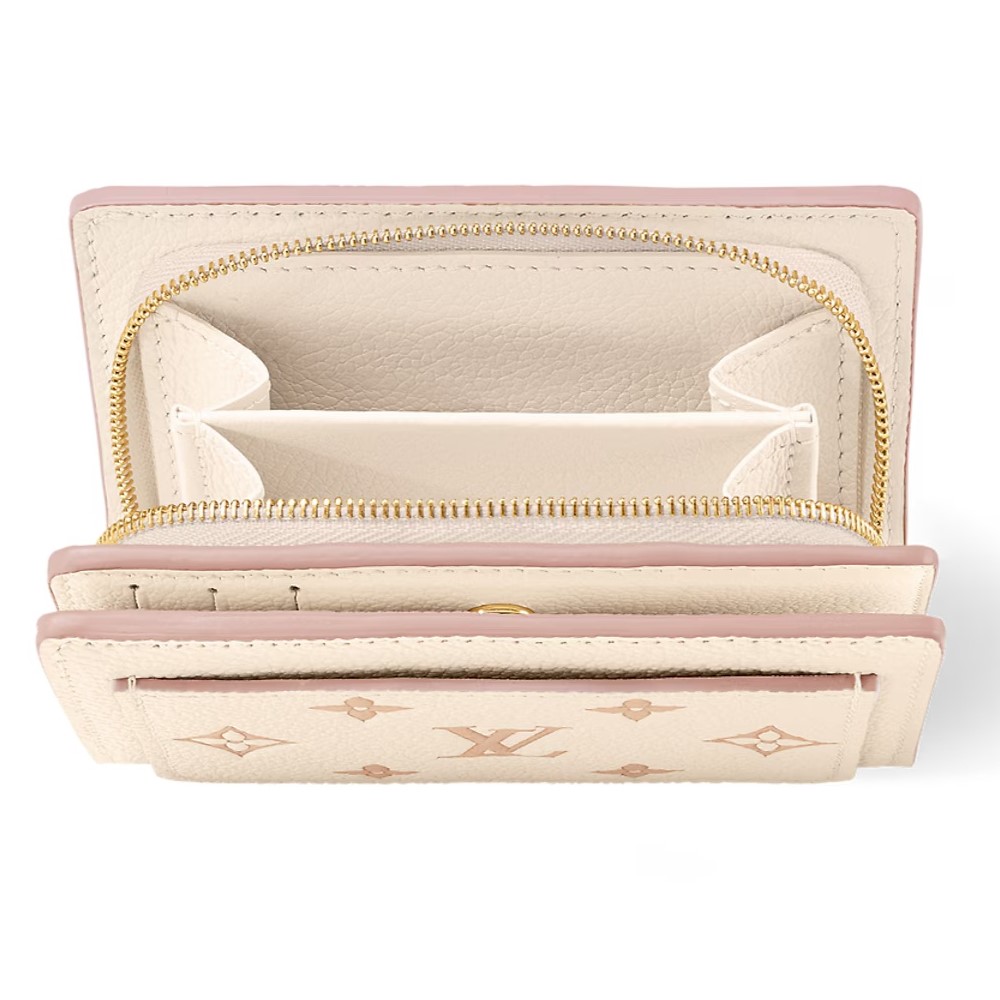 Ví ngắn nữ LV Louis Vuitton Cléa Monogram Empreinte Bicolor Eden 1