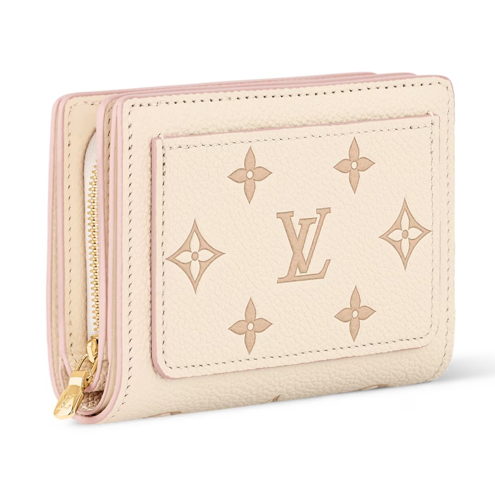 Ví ngắn nữ LV Louis Vuitton Cléa Monogram Empreinte Bicolor Eden 2