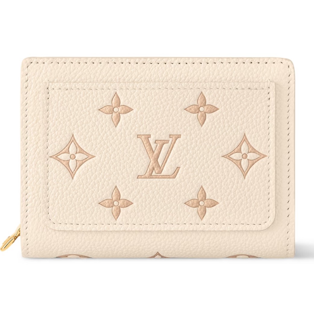 Ví ngắn nữ LV Louis Vuitton Cléa Monogram Empreinte Bicolor Eden 5