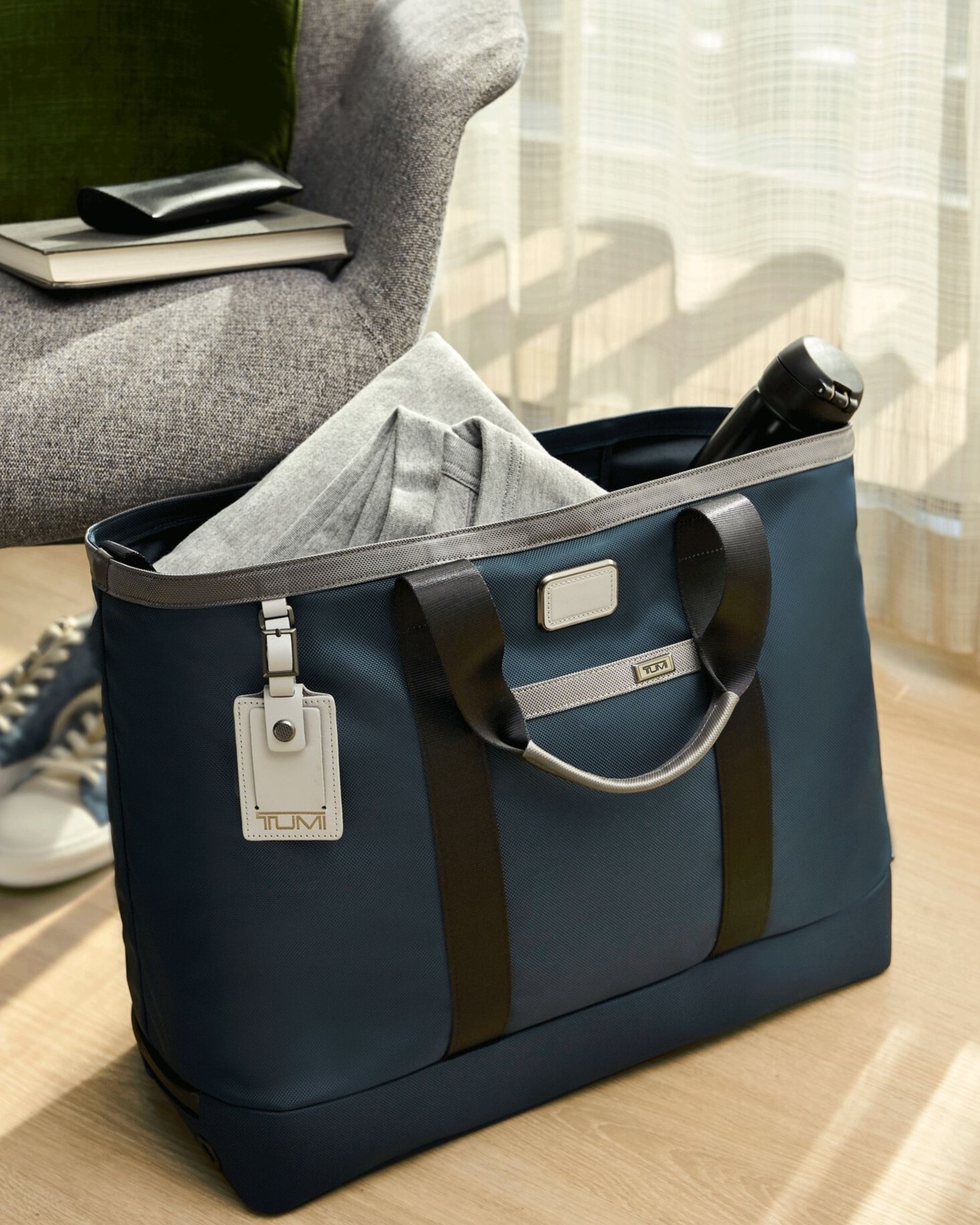 Túi Tumi Alpha Carryall Ballistic Nylon Tote Bag Navy Grey 3