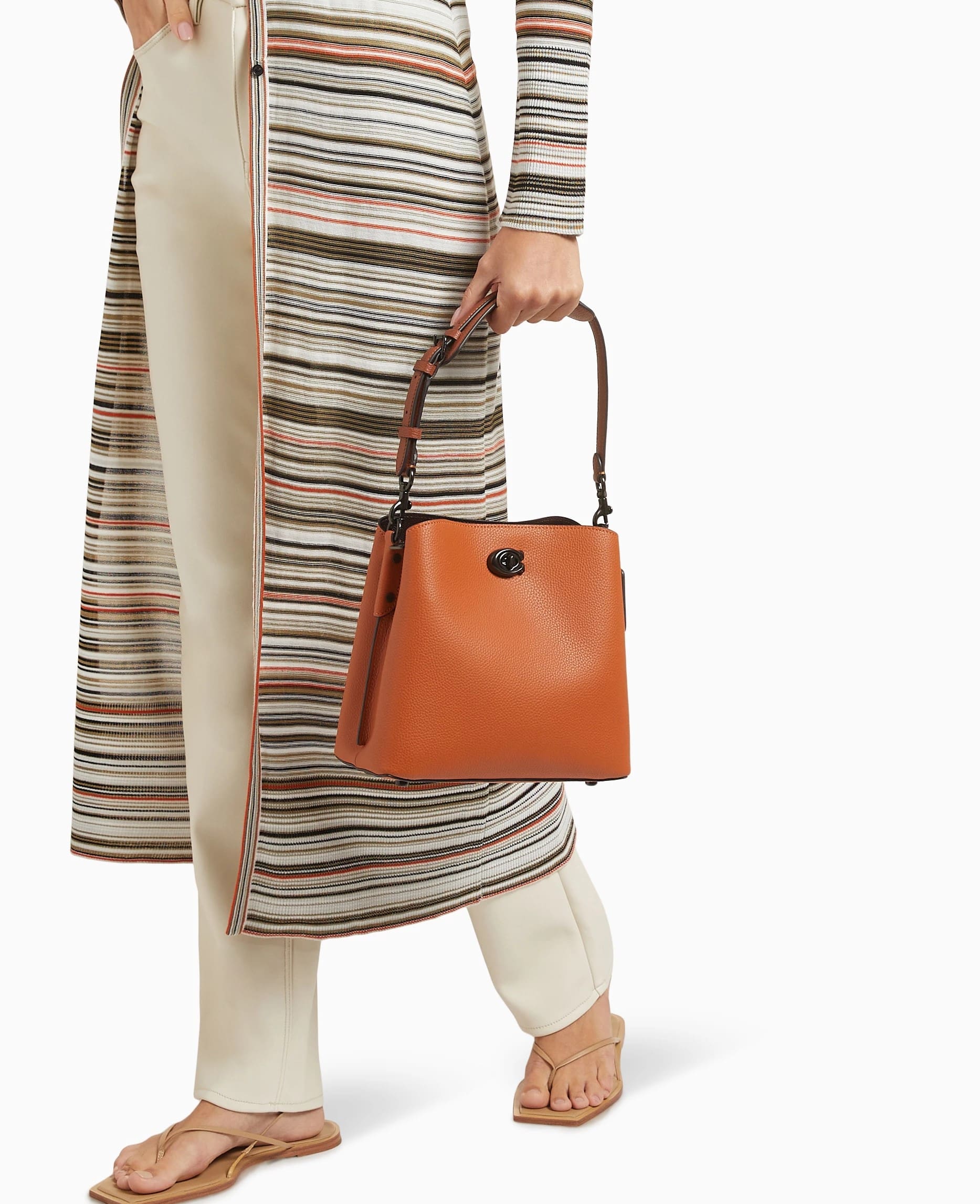 Túi xách Coach Willow Bucket Bag In Colorblock Canyon Multi C3766 9